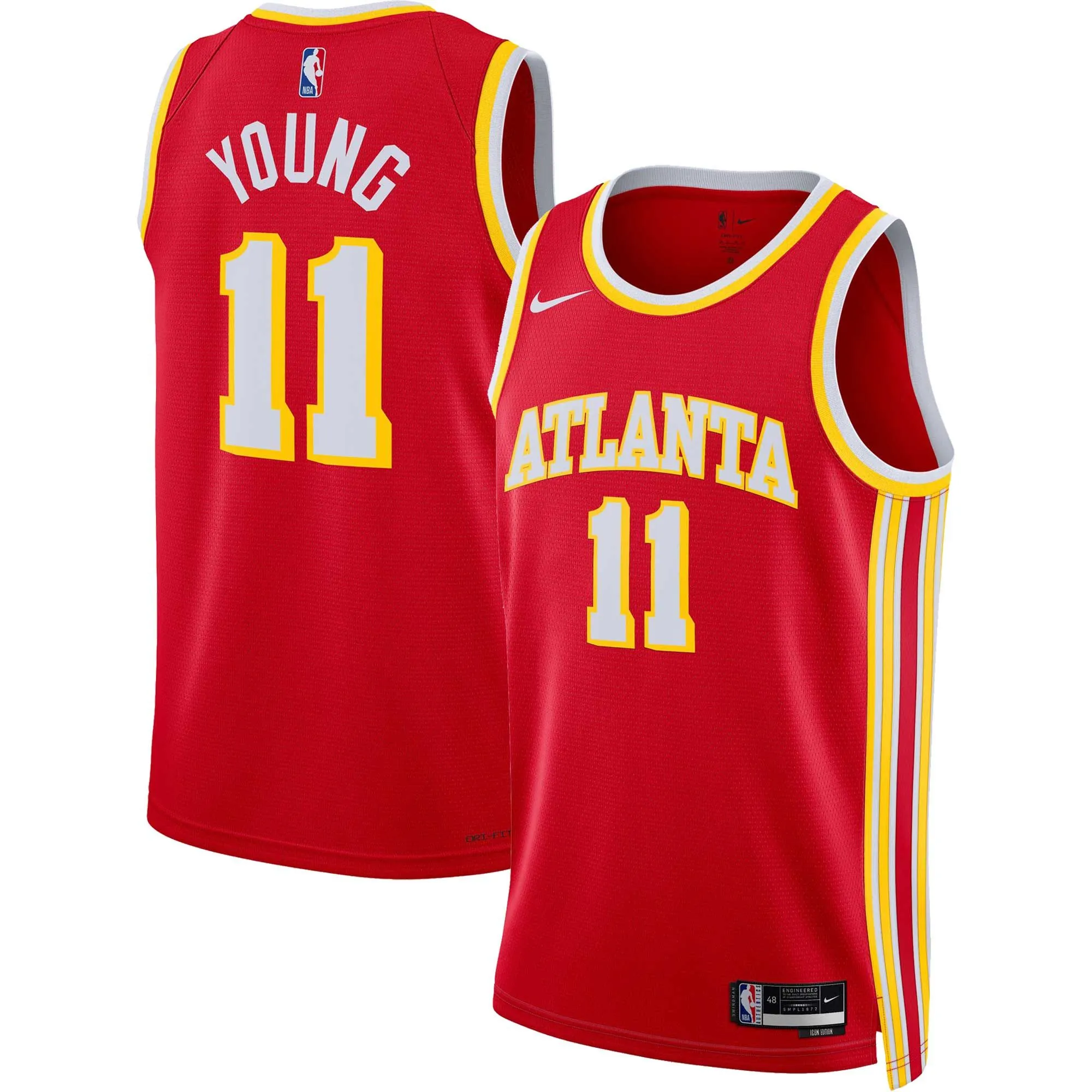 Trae Young Atlanta Hawks  Unisex Swingman Jersey - Icon Edition - Red