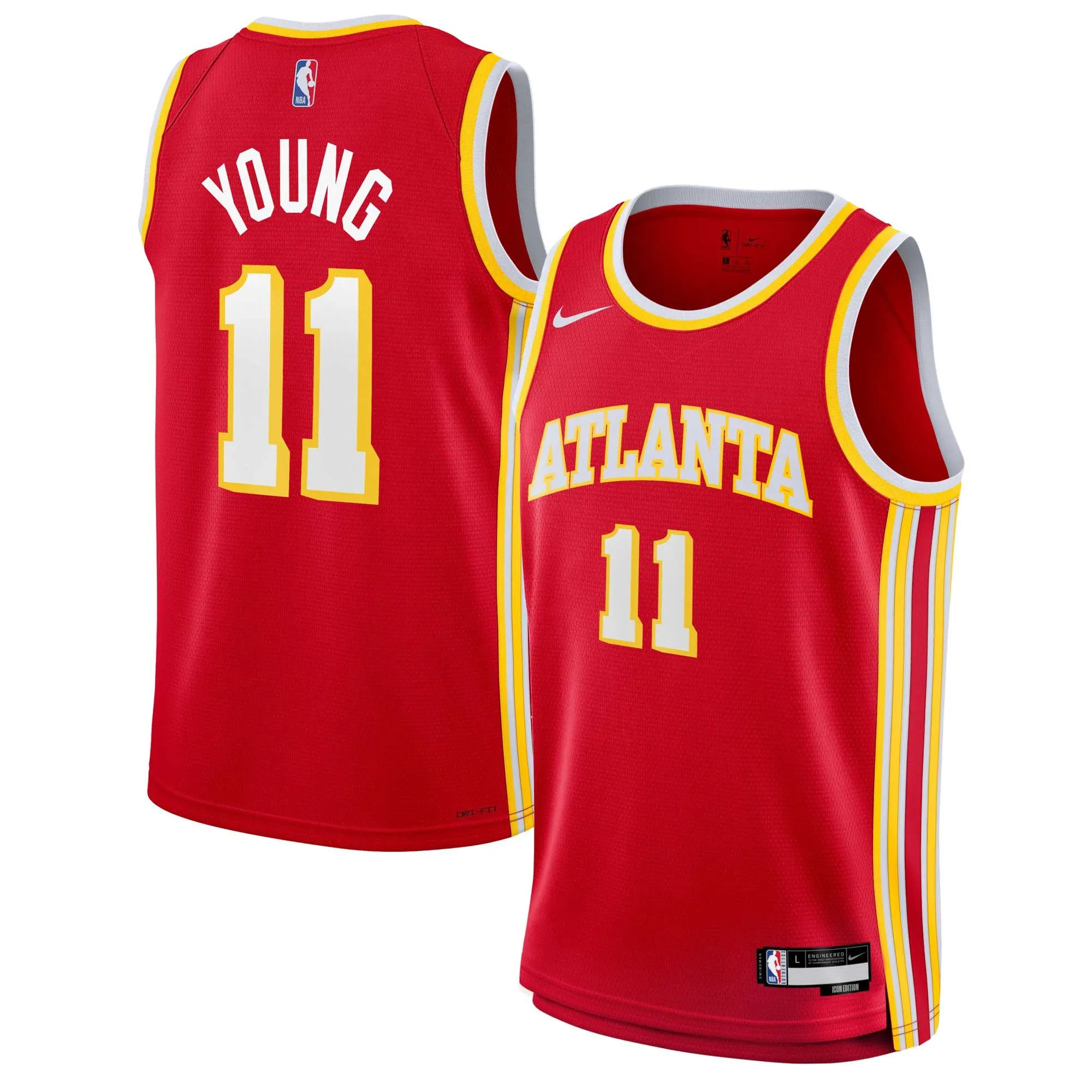 Trae Young Atlanta Hawks  Youth Swingman Jersey - Icon Edition - Red