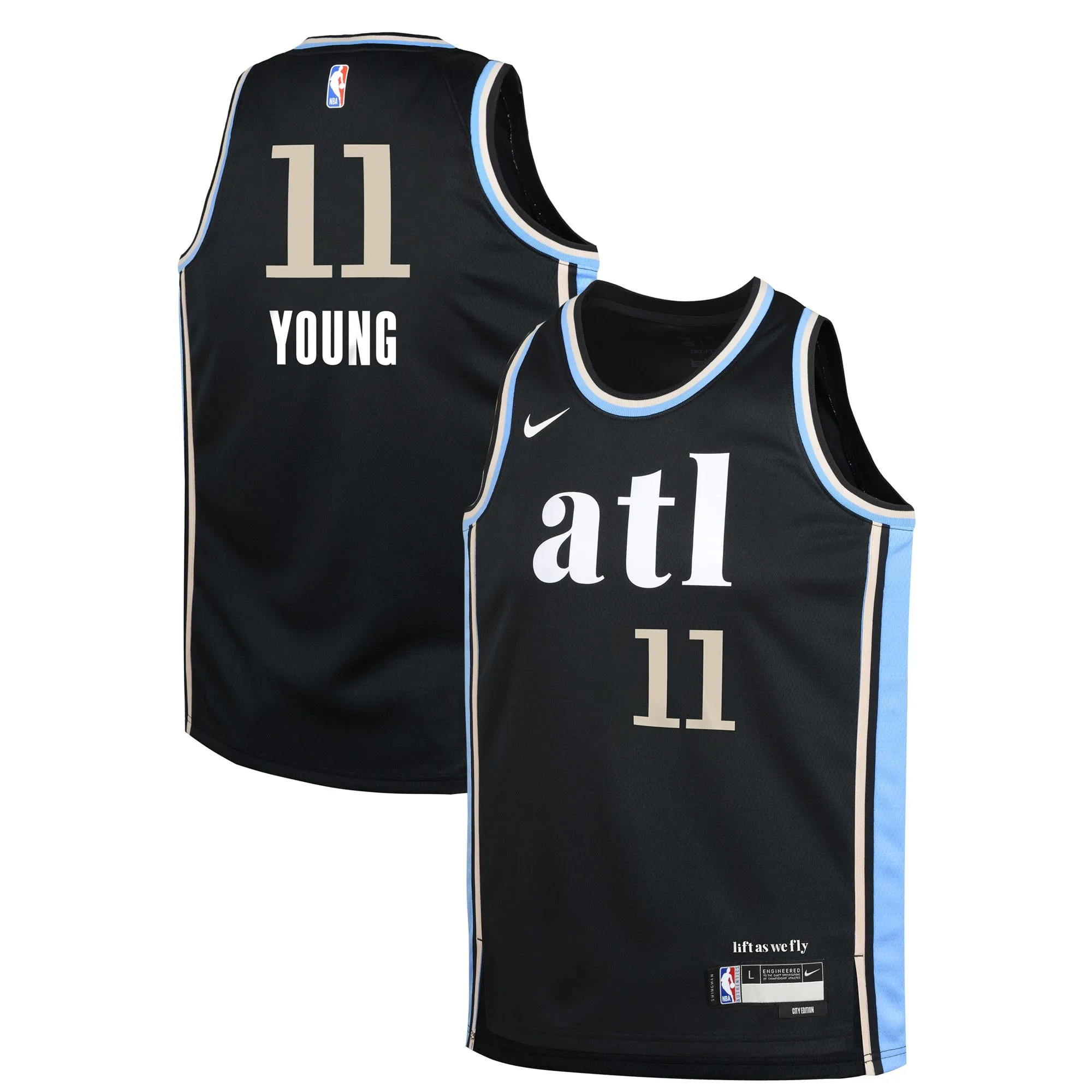 Trae Young Atlanta Hawks  Youth  Swingman Replica Jersey - City Edition - Black