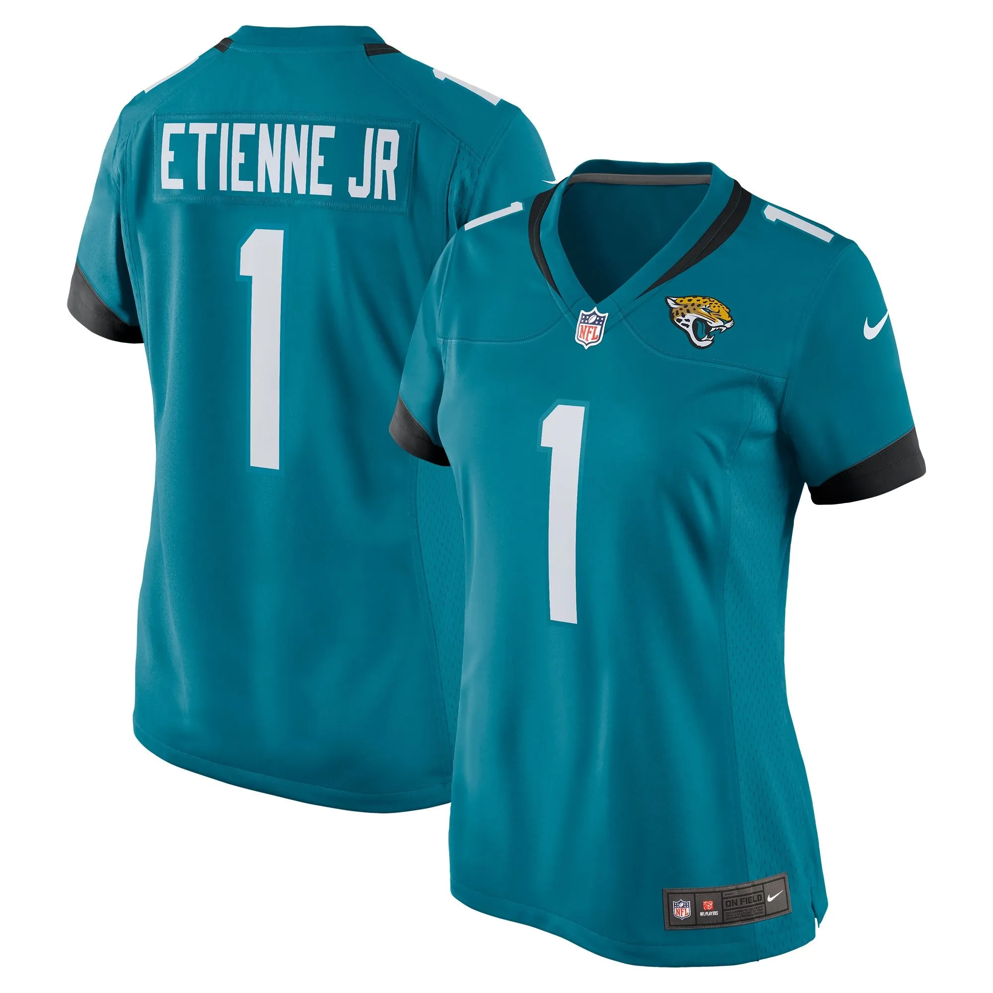 Travis Etienne Jacksonville Jaguars  Women's Game Jersey - Teal