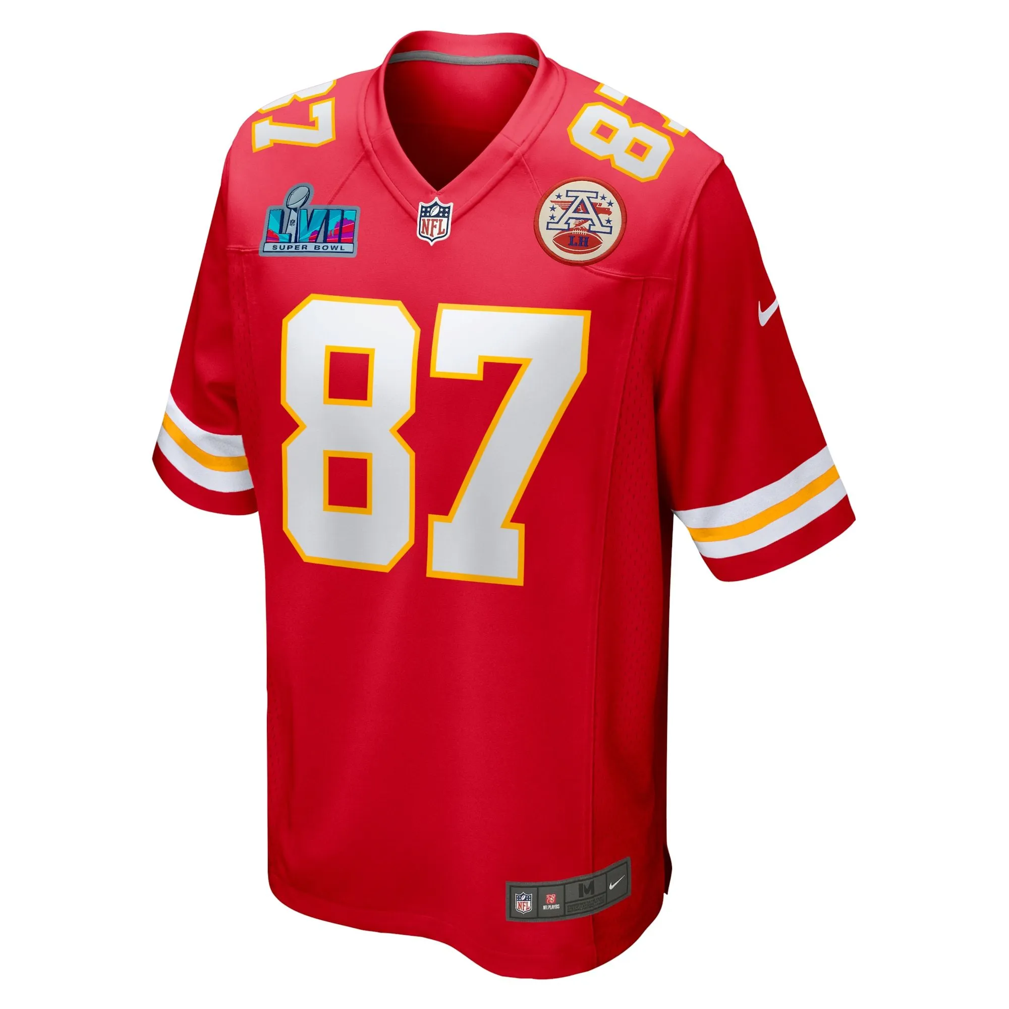 Travis Kelce Kansas City Chiefs  Super Bowl LVII (2022 Season) Patch Game Jersey - Red