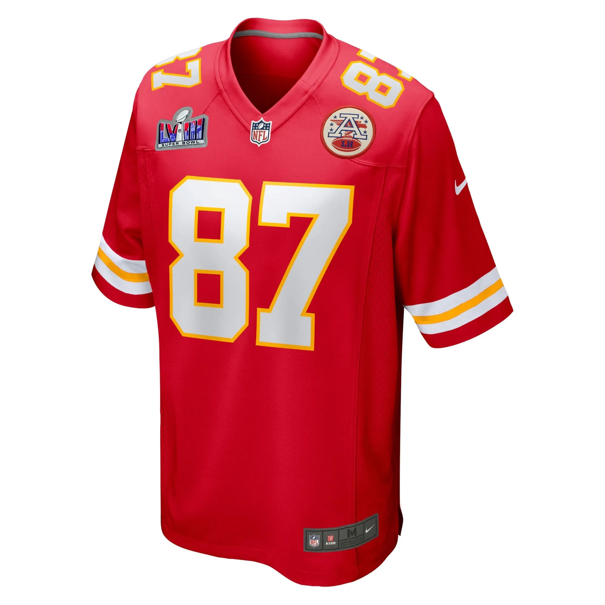 Travis Kelce Kansas City Chiefs  Super Bowl LVIII Game Jersey - Red