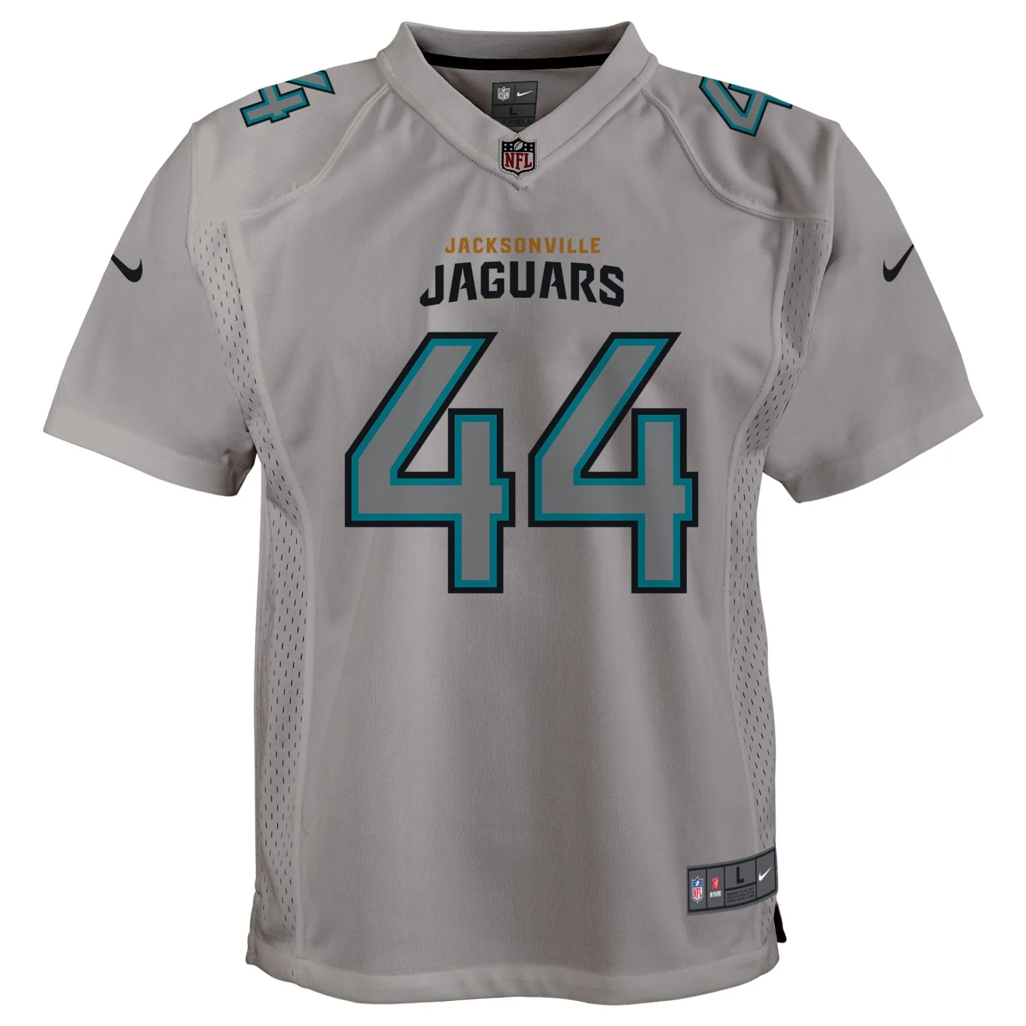 Travon Walker Jacksonville Jaguars  Youth Atmosphere Game Jersey - Gray