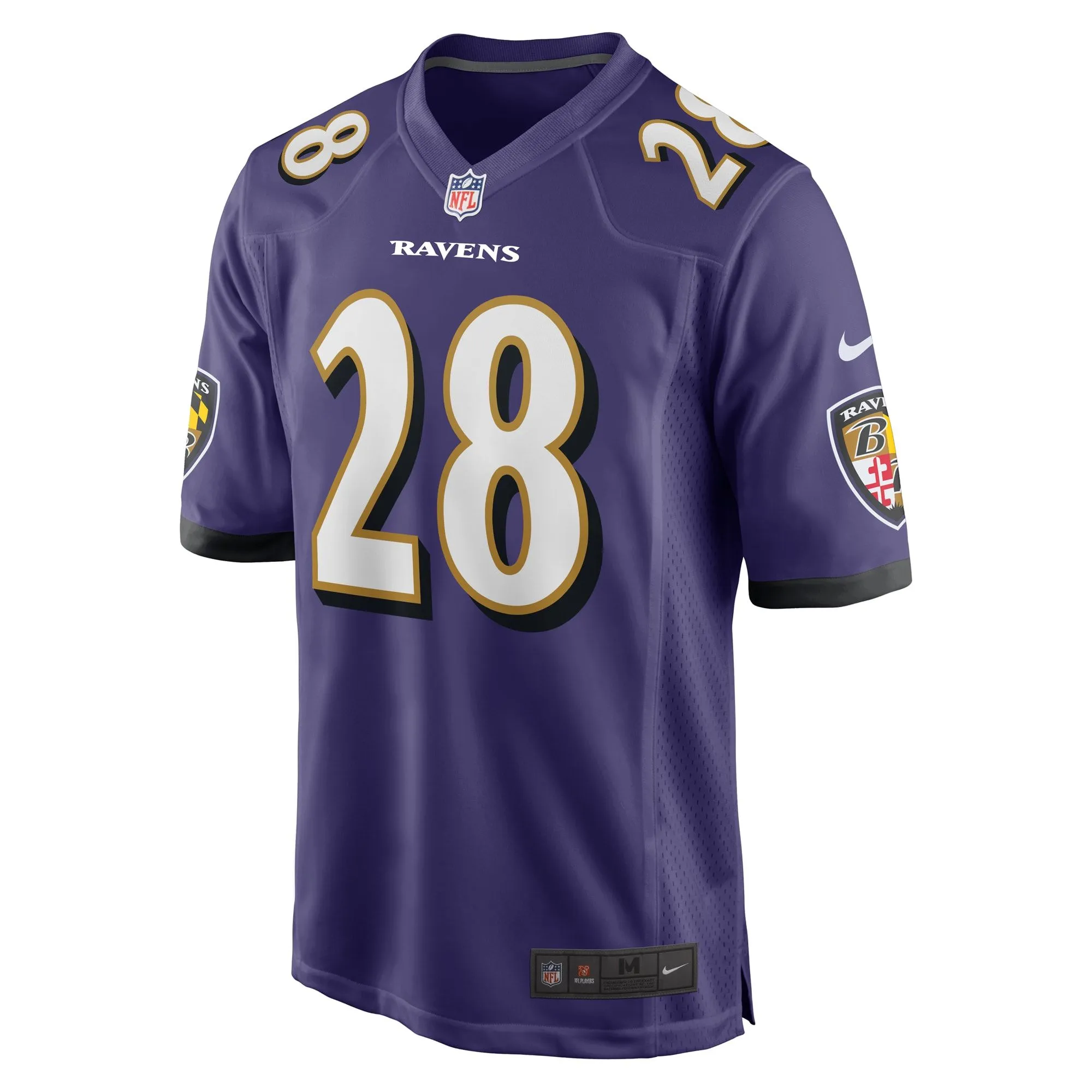 Trayvon Mullen Jr. Baltimore Ravens  Team Game Jersey -  Purple