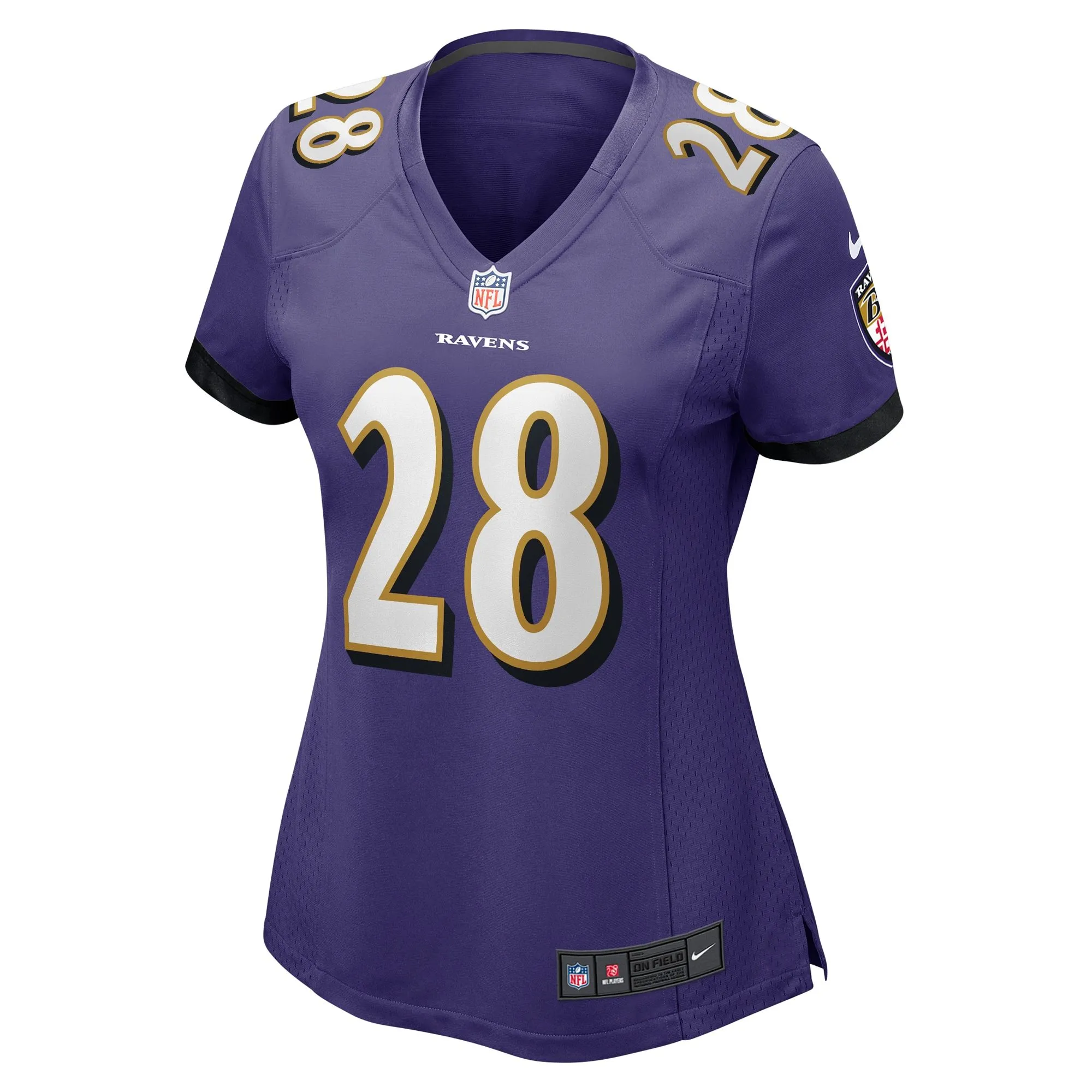 Trayvon Mullen Jr. Baltimore Ravens  Women's Team Game Jersey -  Purple