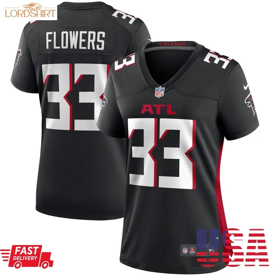 Tre Flowers Atlanta Falcons  Women's Team Game Jersey    Black