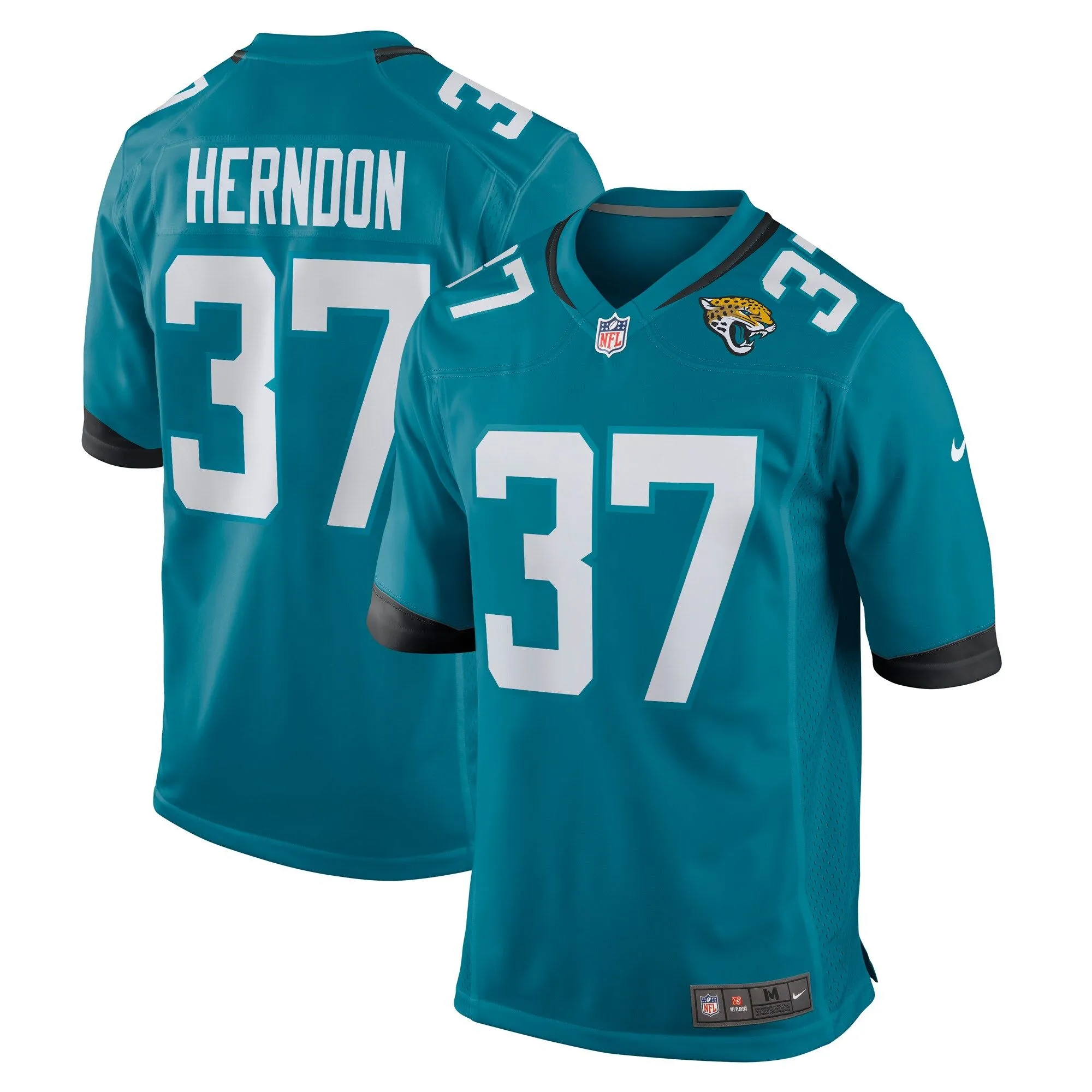 Tre Herndon Jacksonville Jaguars  Game Jersey - Teal