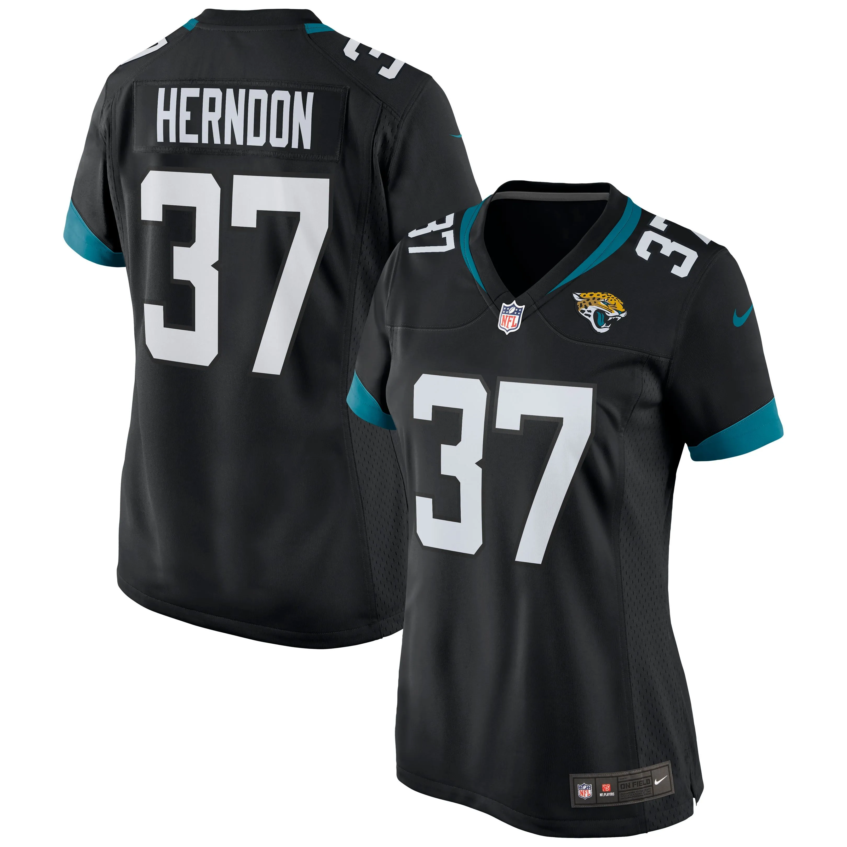 Tre Herndon Jacksonville Jaguars  Women's Game Jersey - Black