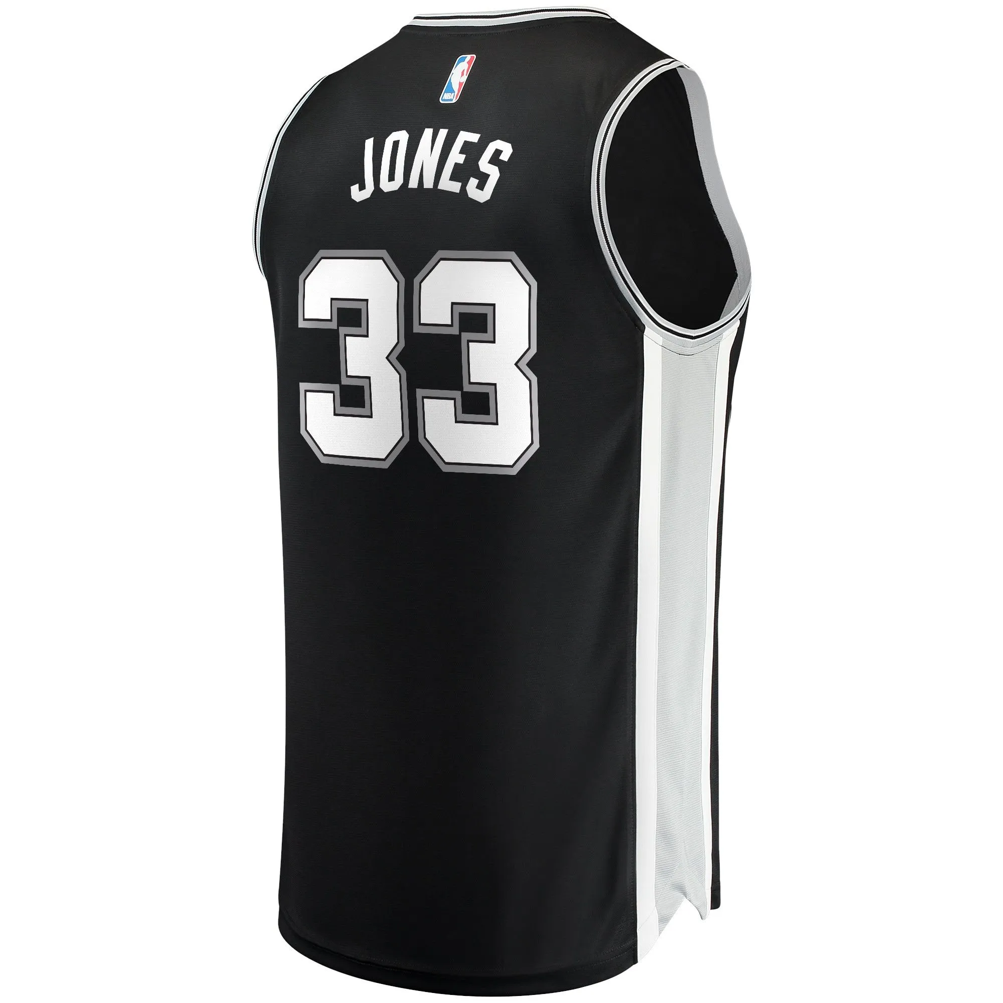 Tre Jones San Antonio Spurs Fanatics Branded Fast Break Replica Jersey - Icon Edition - Black