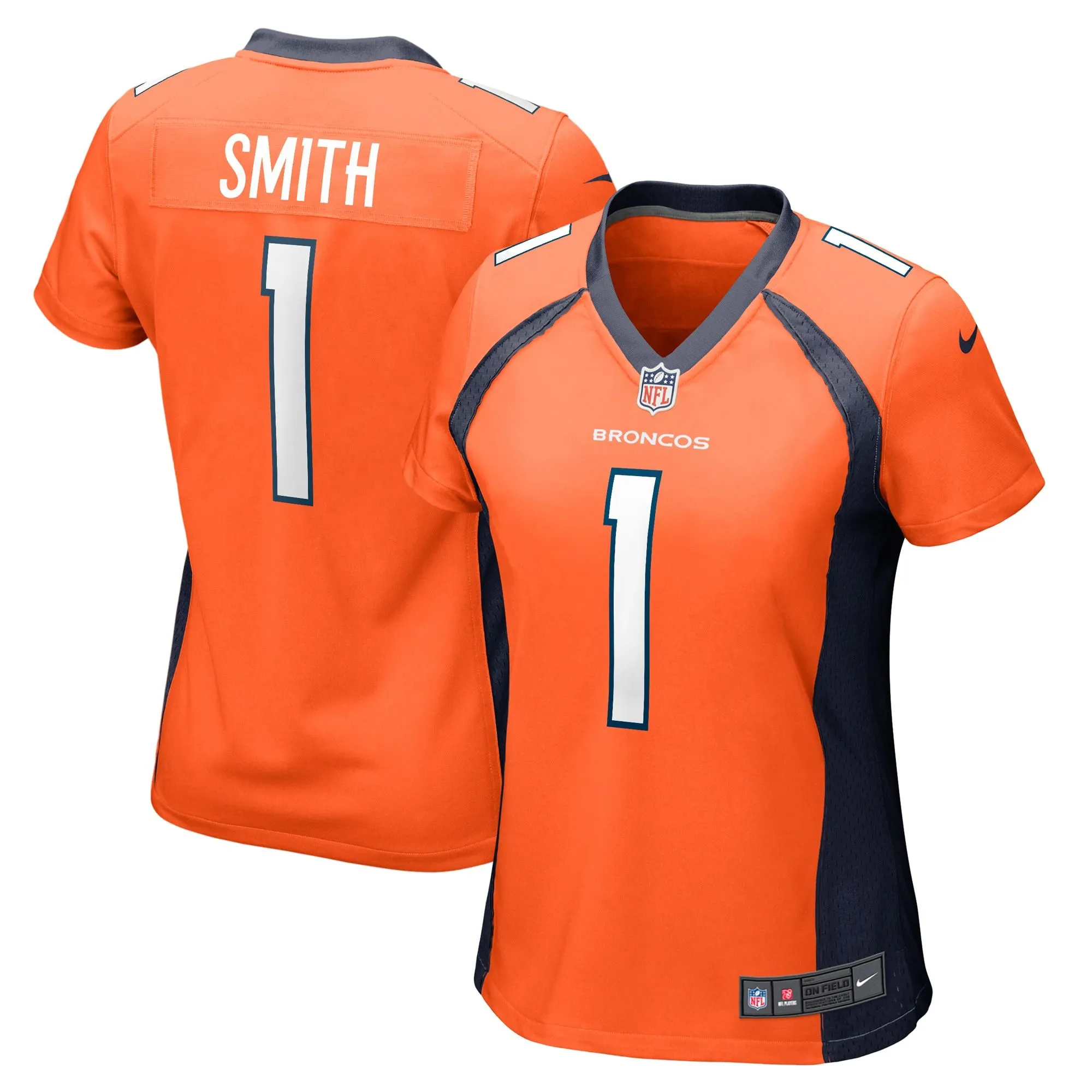 Tremon Smith Denver Broncos  Women's Team Game Jersey -  Orange