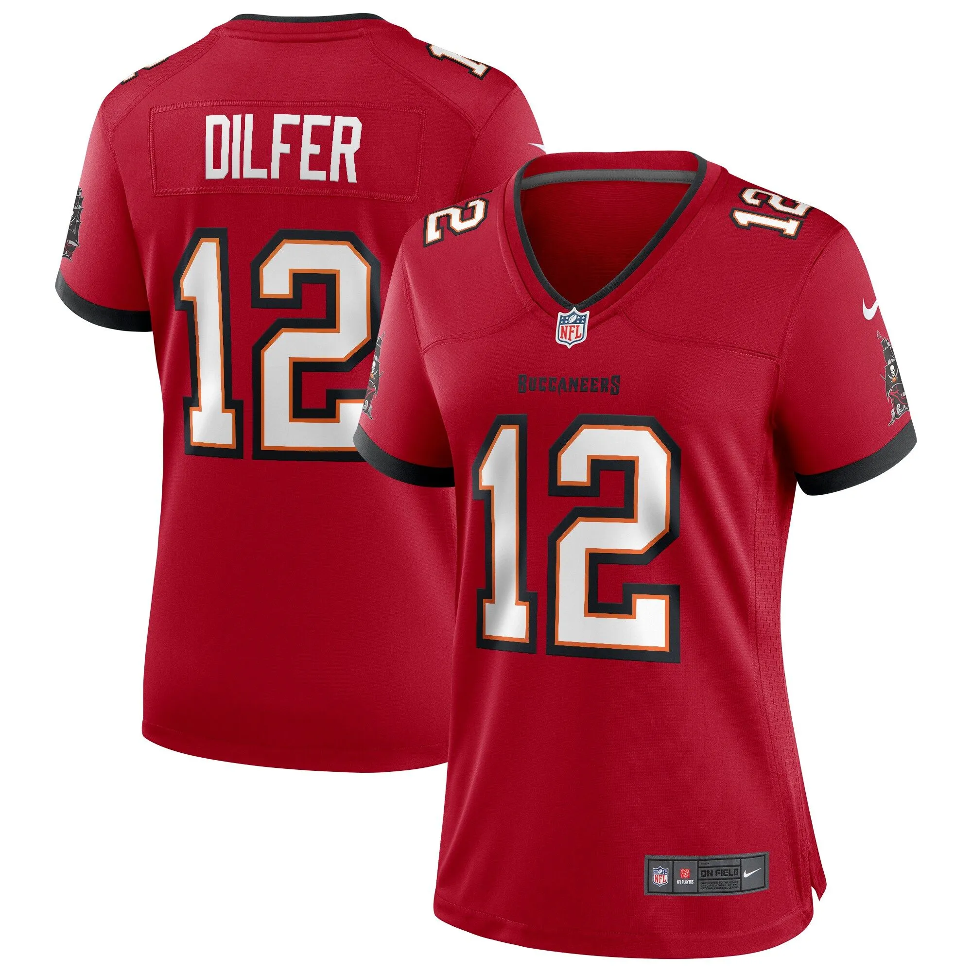 Trent Dilfer Tampa Bay Buccaneers  Women's Game Retired Player Jersey - Red