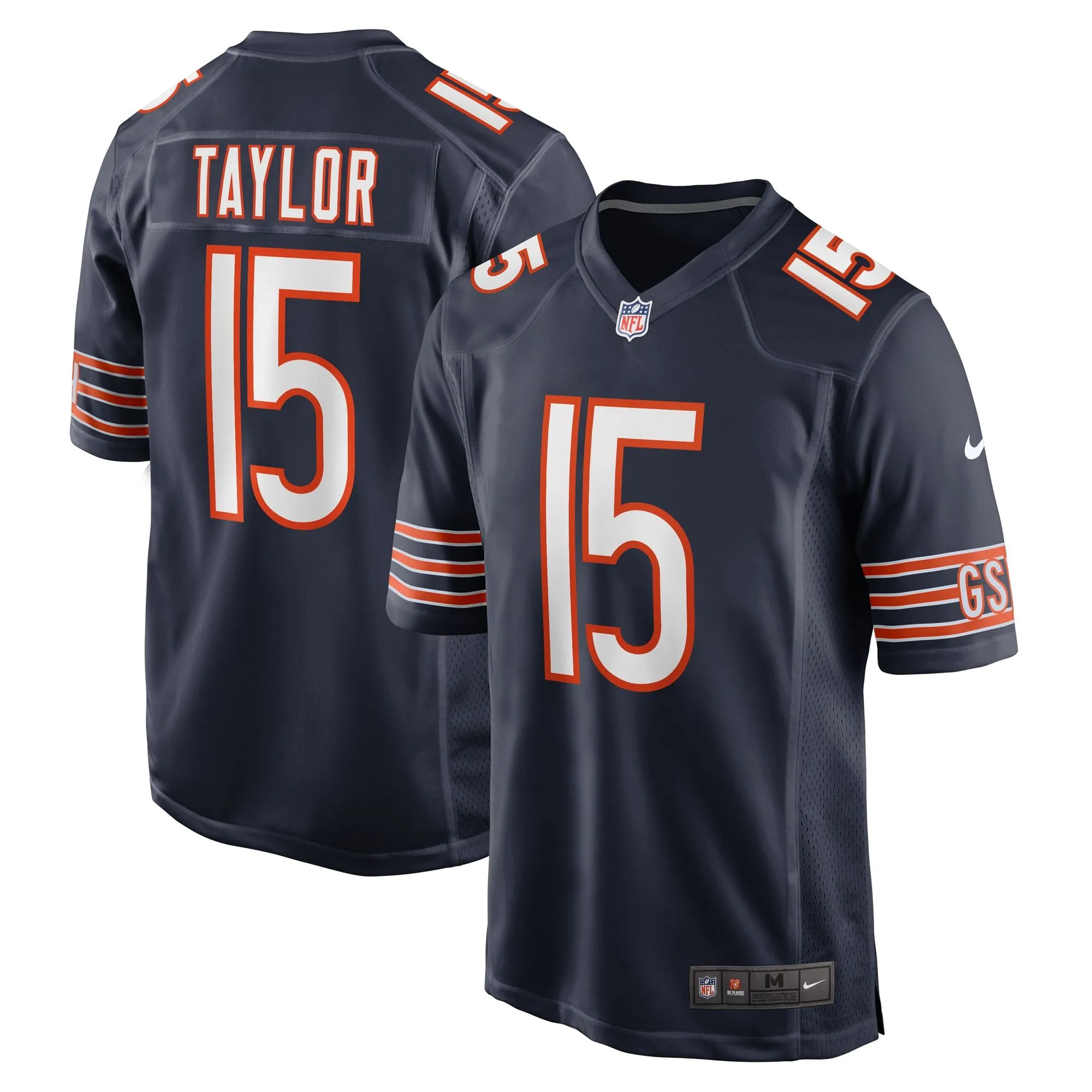 Trent Taylor Chicago Bears  Team Game Jersey -  Navy