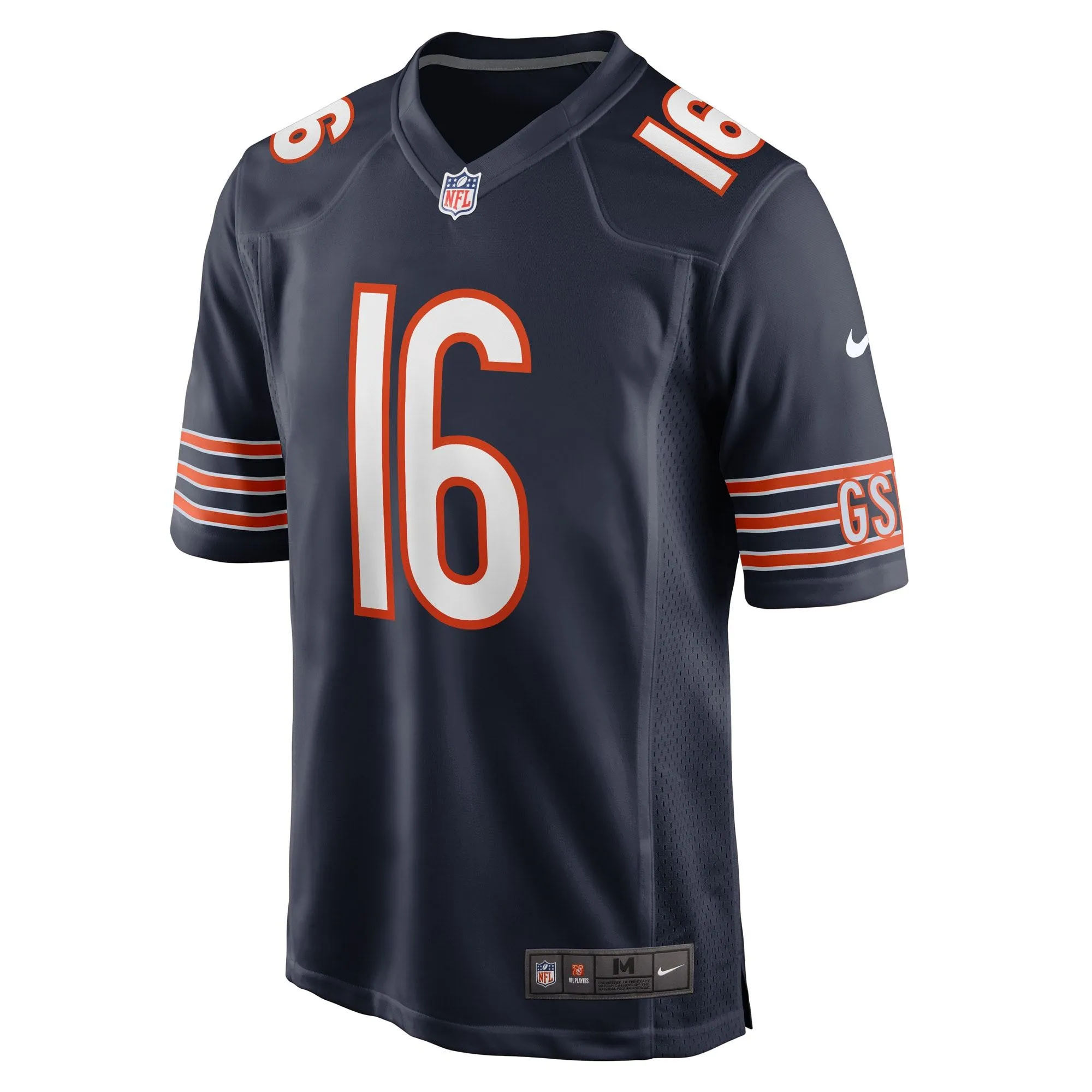 Trenton Gill Chicago Bears  Game Player Jersey - Navy