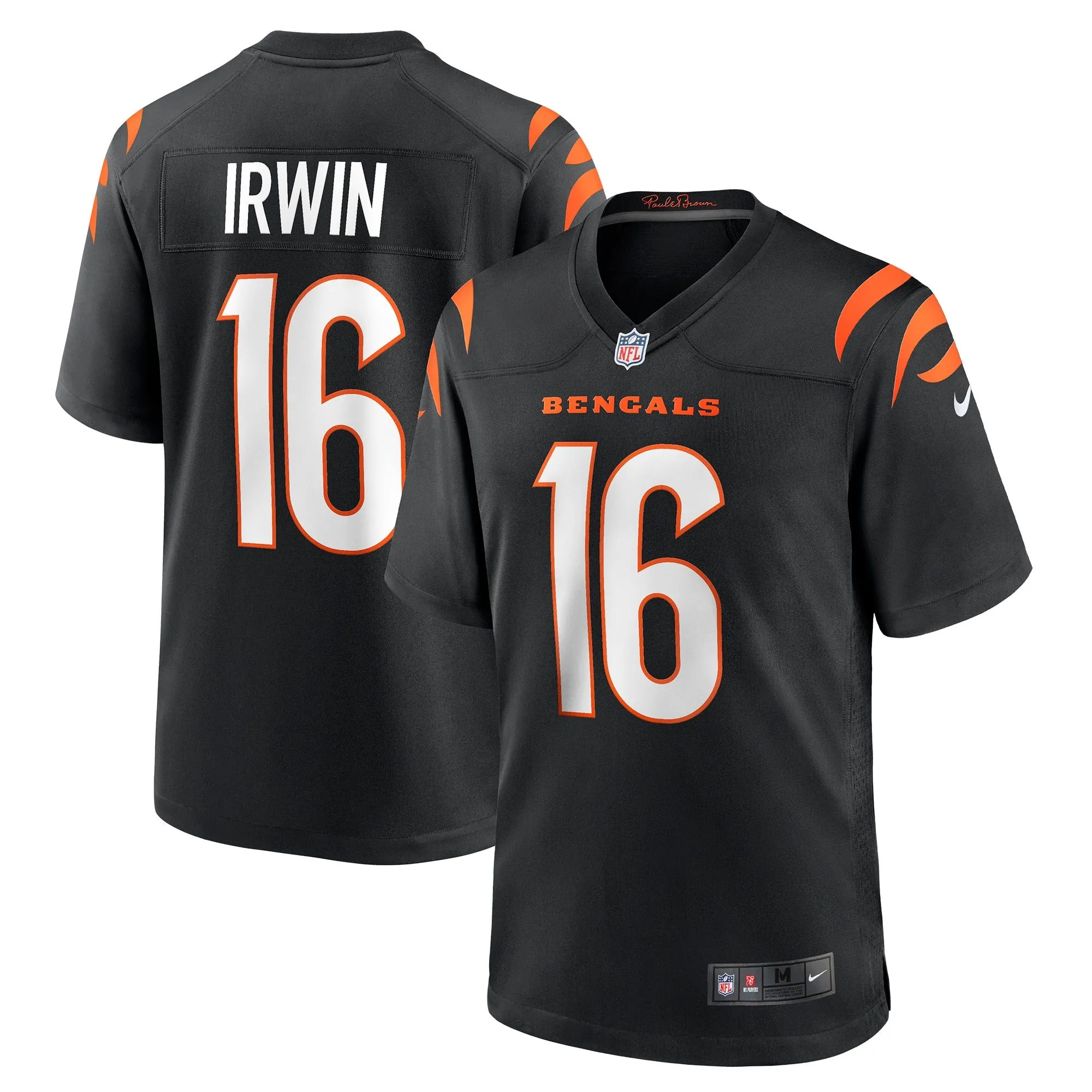 Trenton Irwin Cincinnati Bengals  Game Player Jersey - Black