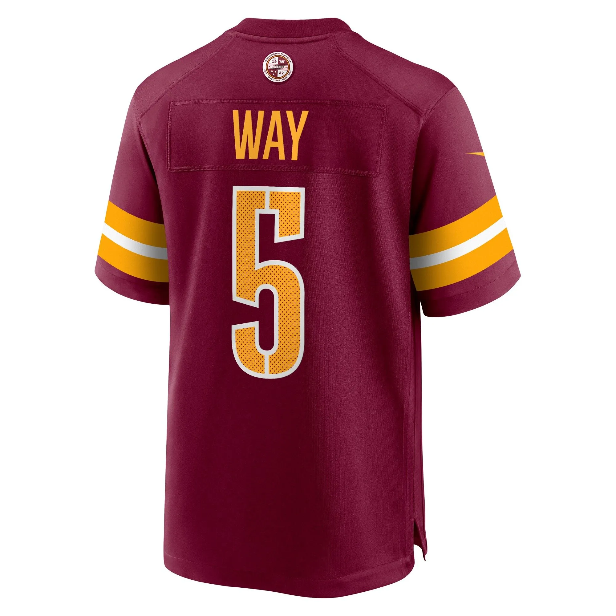 Tress Way Washington Commanders   Game Jersey -  Burgundy