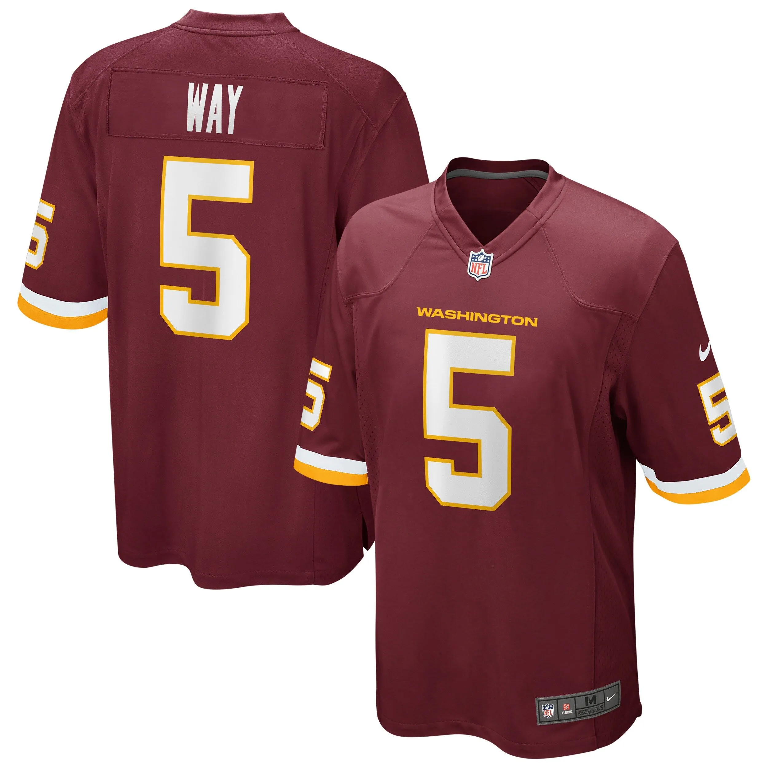 Tress Way Washington Football Team  Game Player Jersey - Burgundy