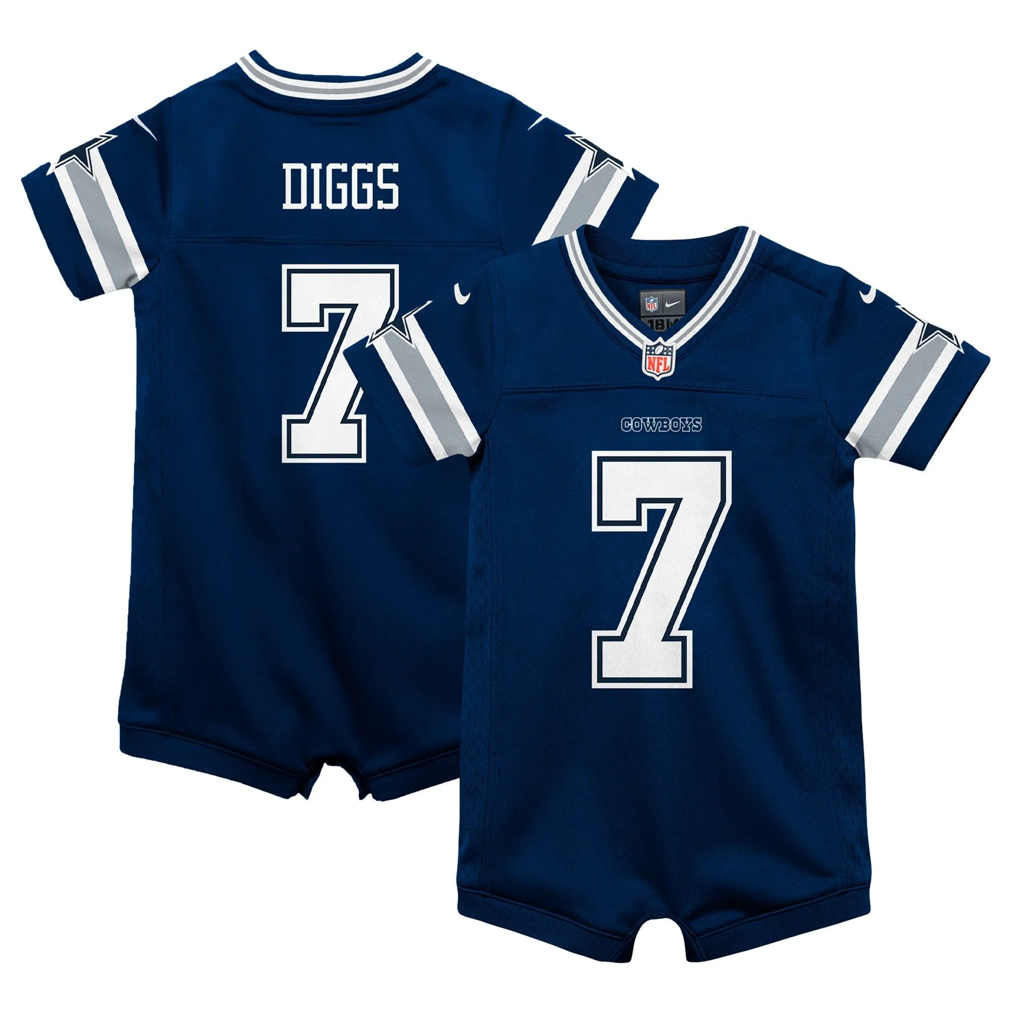 Trevon Diggs Dallas Cowboys  Infant Game Romper Jersey - Navy