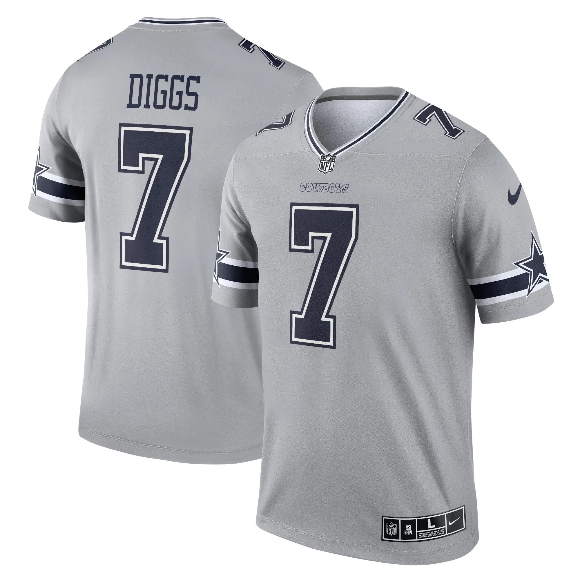 Trevon Diggs Dallas Cowboys  Inverted Legend Jersey - Gray