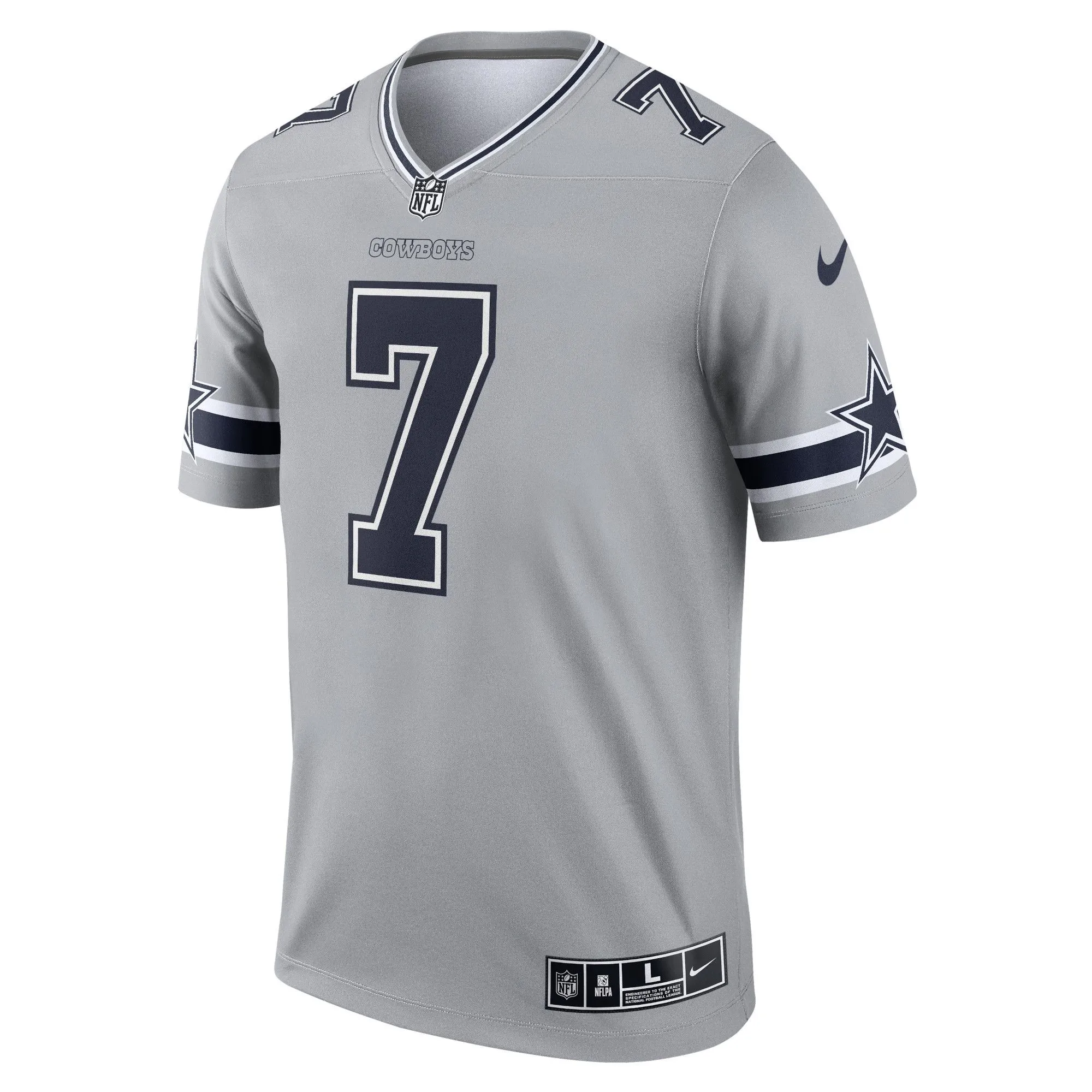 Trevon Diggs Dallas Cowboys  Inverted Legend Jersey - Gray