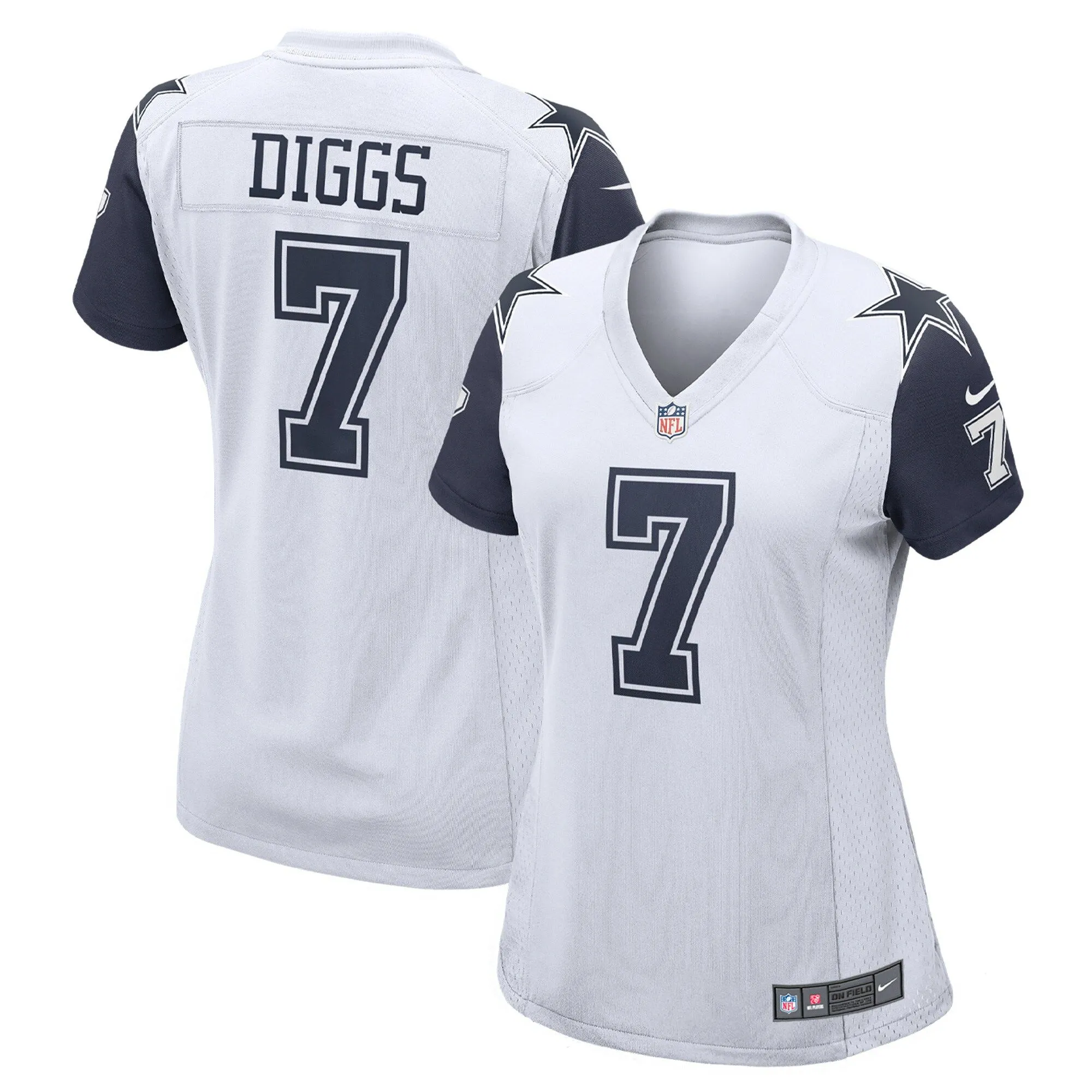 Trevon Diggs Dallas Cowboys  Women's Team Game Jersey - White