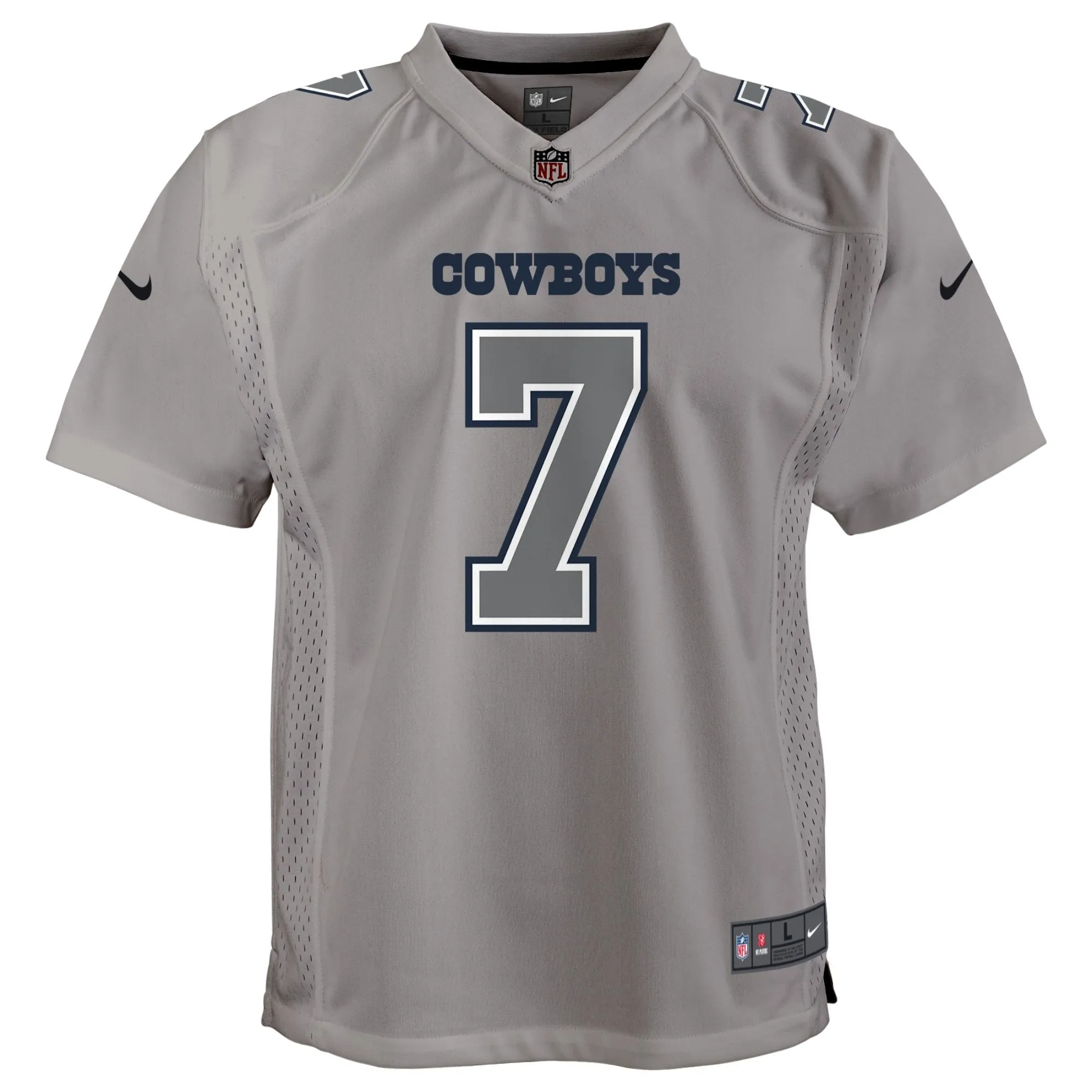 Trevon Diggs Dallas Cowboys  Youth Atmosphere Game Jersey - Gray