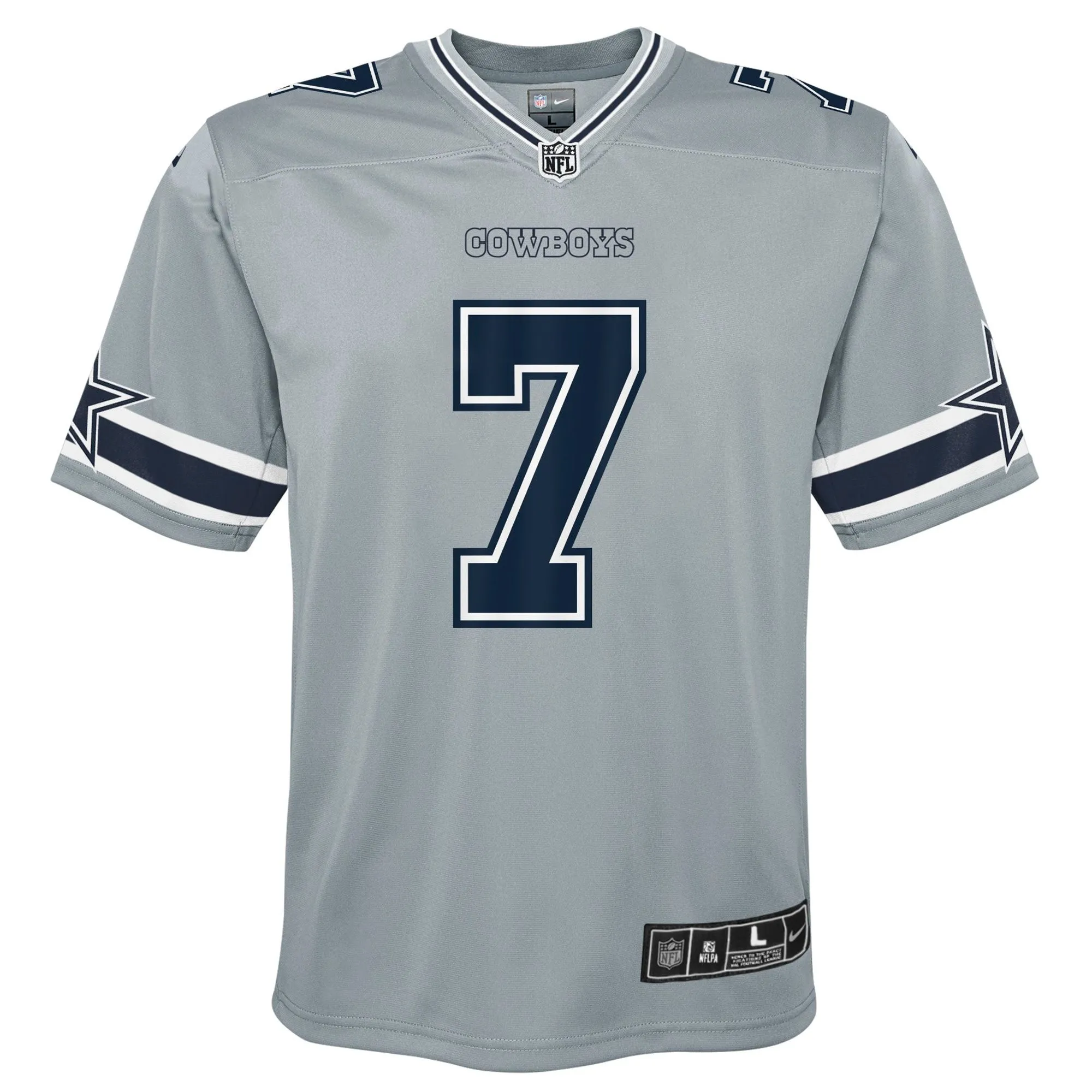 Trevon Diggs Dallas Cowboys  Youth Inverted Game Jersey - Silver