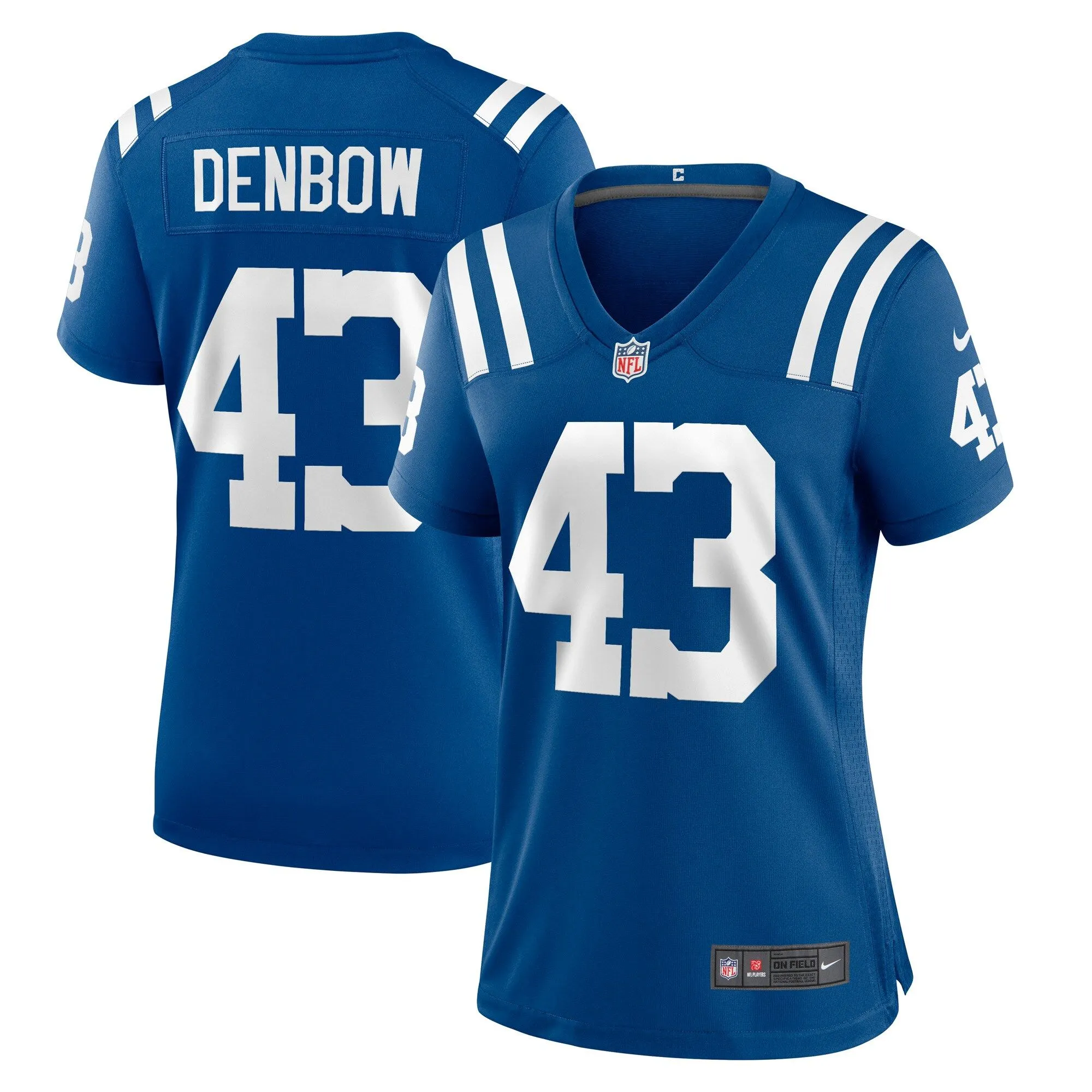 Trevor Denbow Indianapolis Colts  Women's Game Player Jersey - Royal