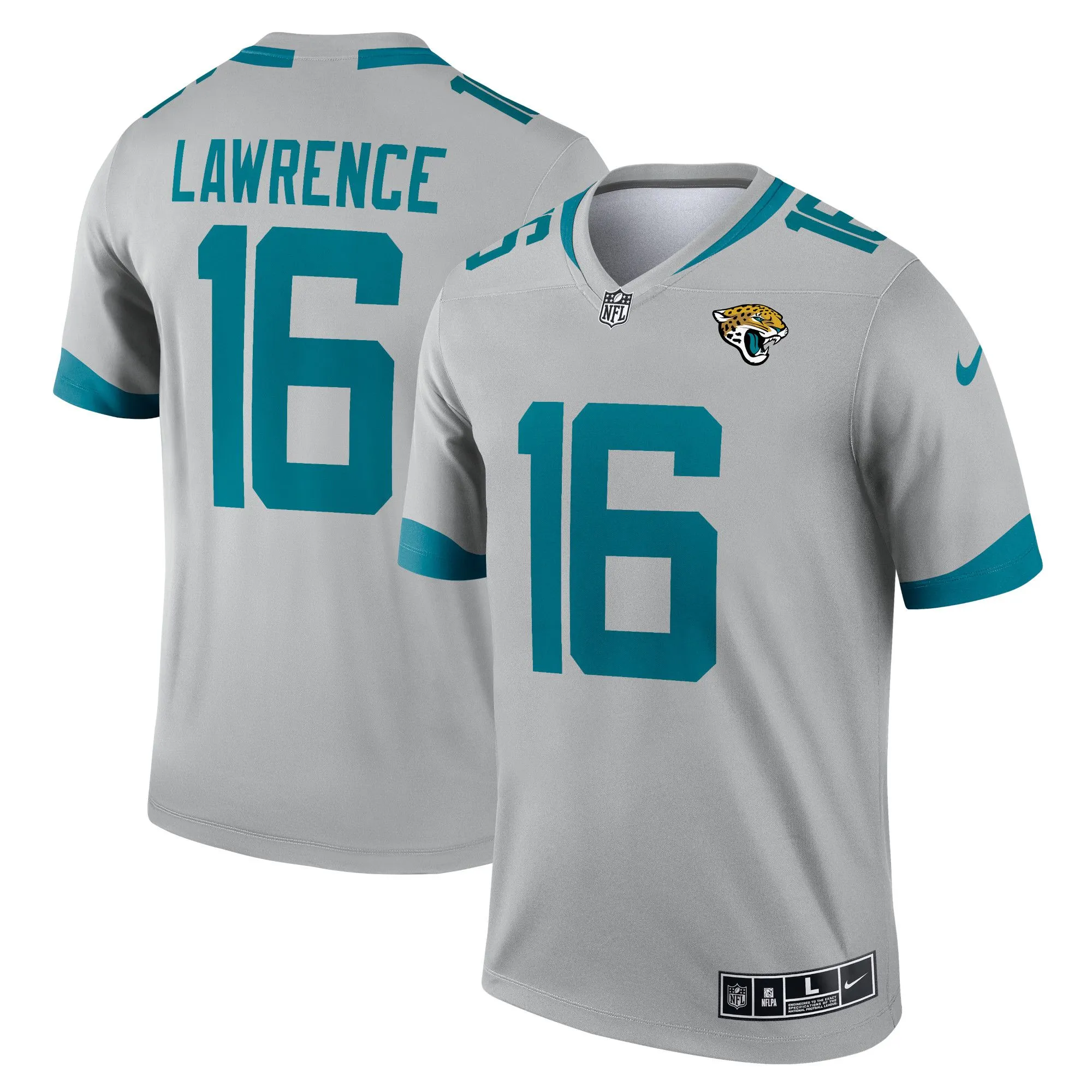 Trevor Lawrence Jacksonville Jaguars  Inverted Legend Jersey - Silver