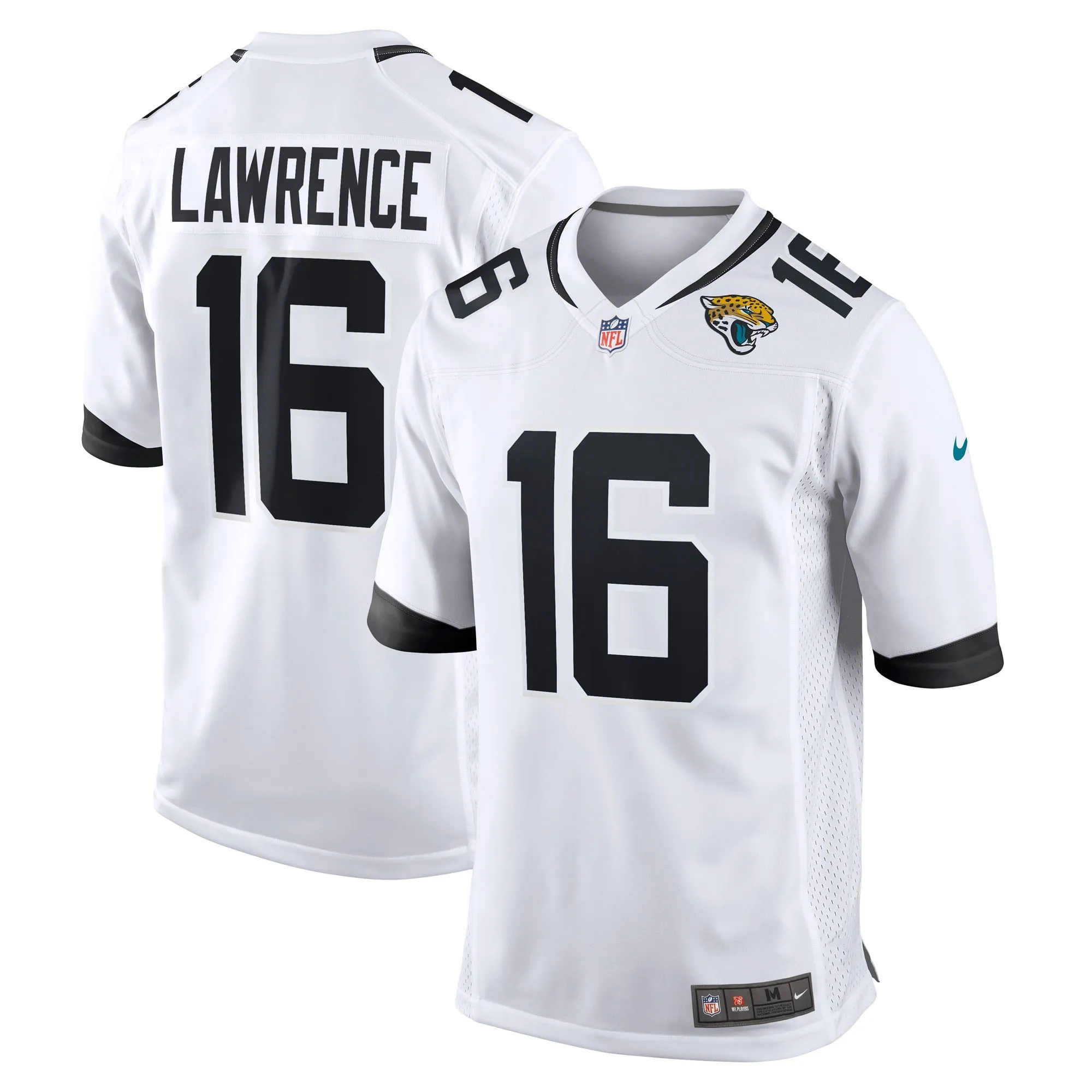 Trevor Lawrence Jacksonville Jaguars  White Game Jersey - White