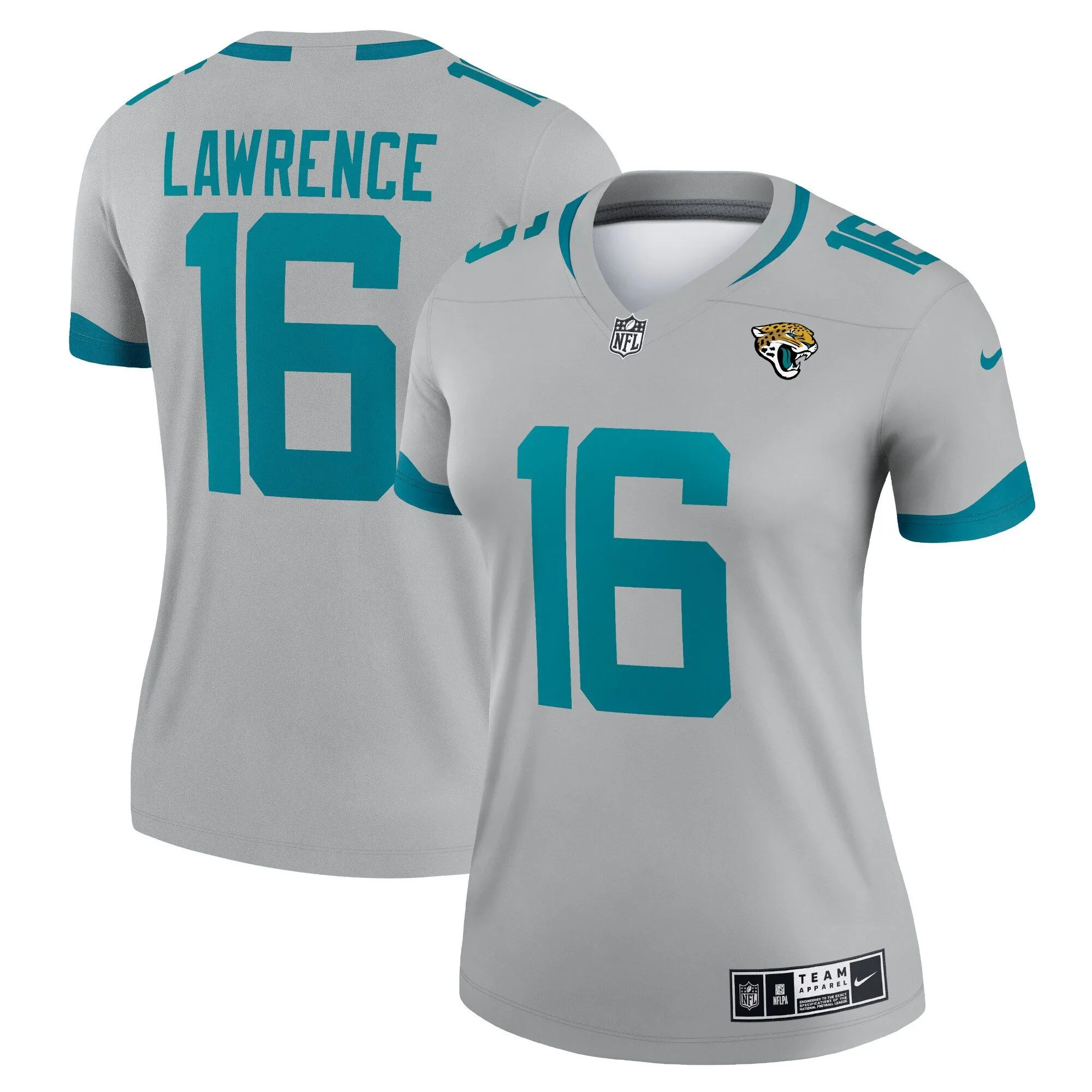 Trevor Lawrence Jacksonville Jaguars  Women's Inverted Legend Jersey - Silver