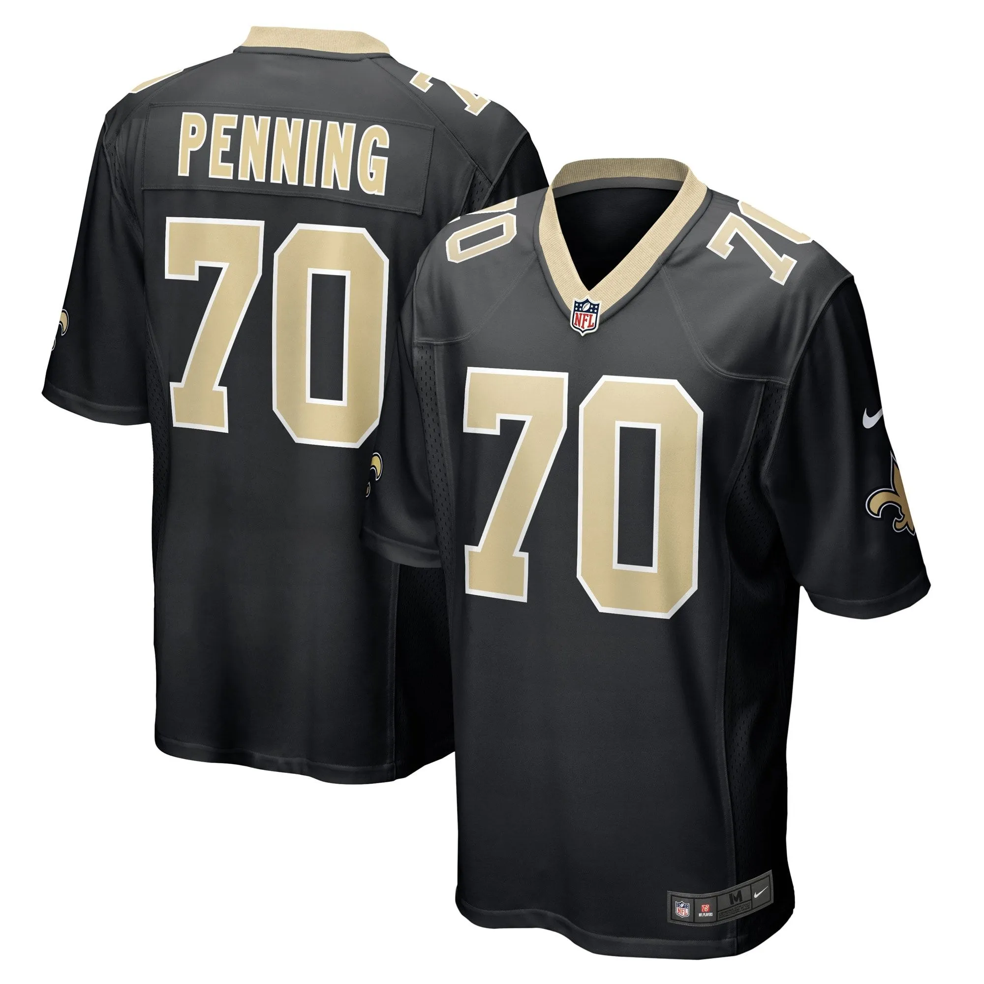 Trevor Penning New Orleans Saints  Game Player Jersey - Black