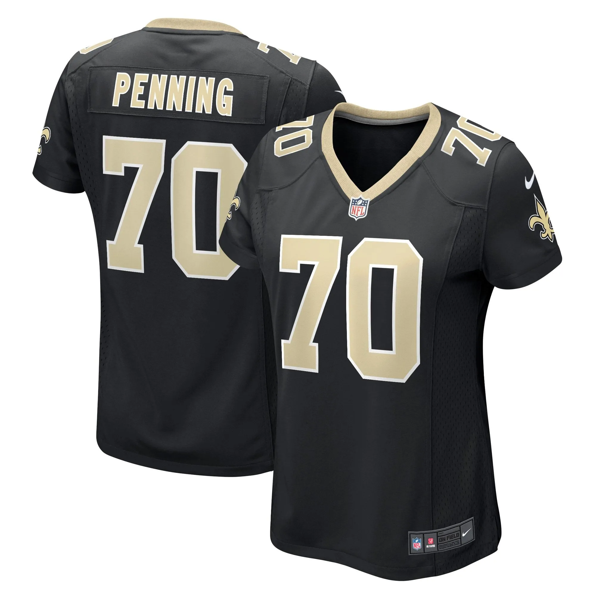 Trevor Penning New Orleans Saints  Women's Game Player Jersey - Black