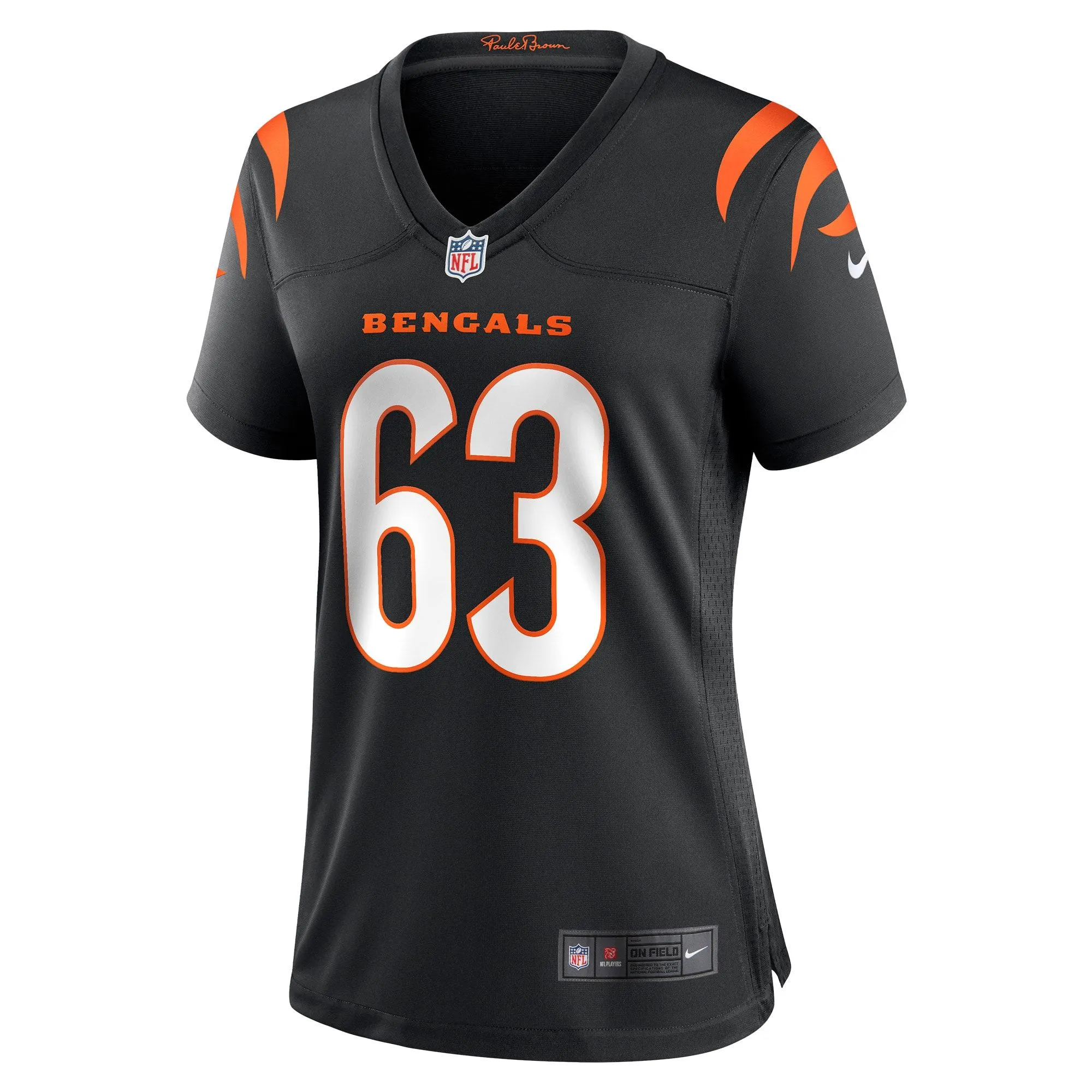 Trey Hill Cincinnati Bengals  Women's Game Jersey - Black