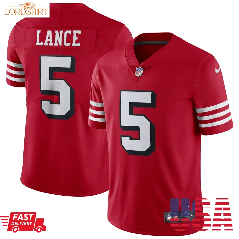 Trey Lance San Francisco 49Ers  Alternate Vapor Limited Jersey   Scarlet