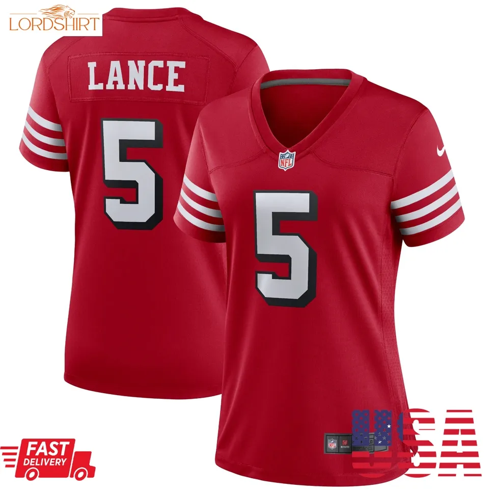 Trey Lance San Francisco 49Ers  Women's Alternate Game Jersey   Scarlet