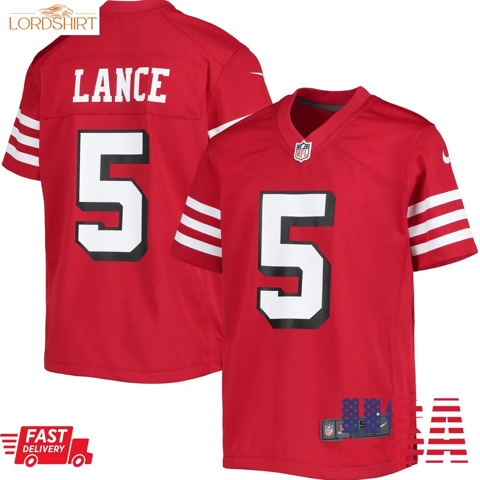 Trey Lance San Francisco 49Ers  Youth Game Jersey   Scarlet