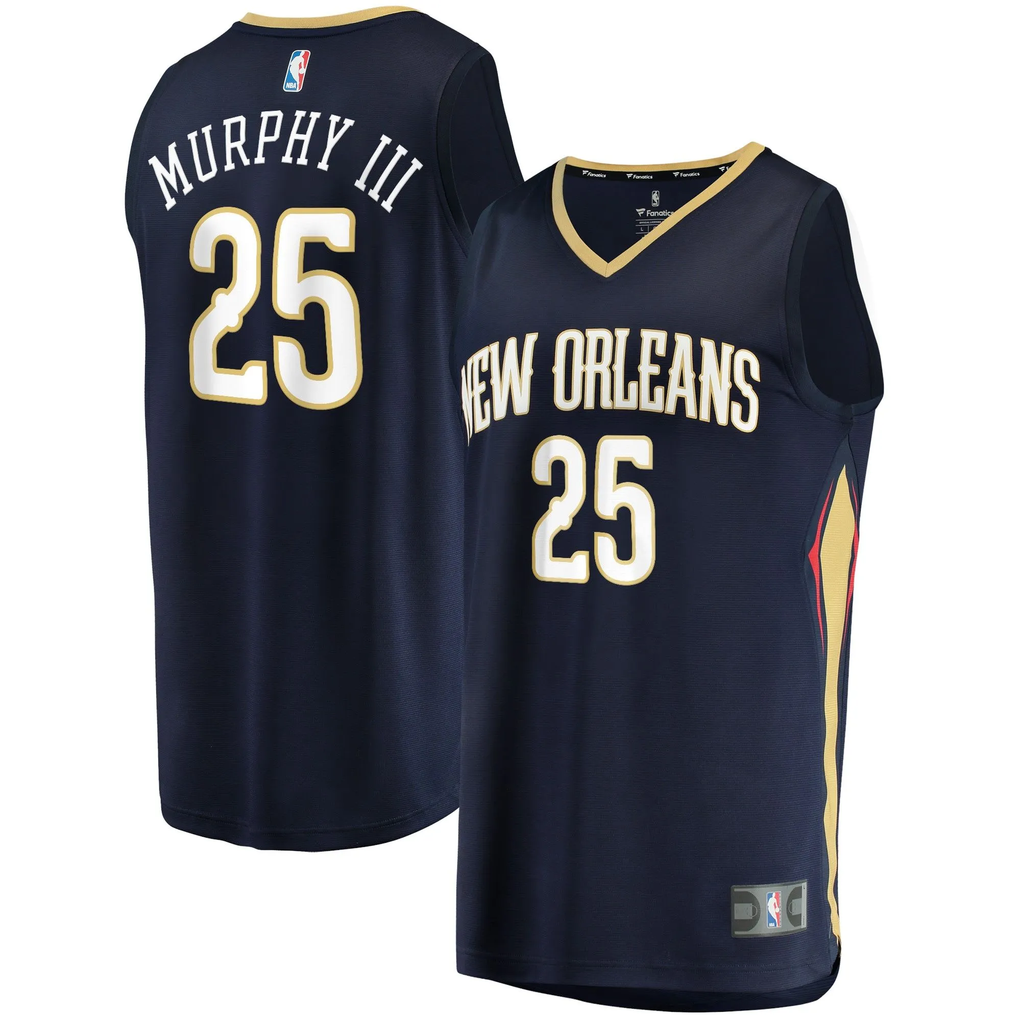 Trey Murphy III New Orleans Pelicans Fanatics Branded Fast Break Replica Jersey - Icon Edition - Navy