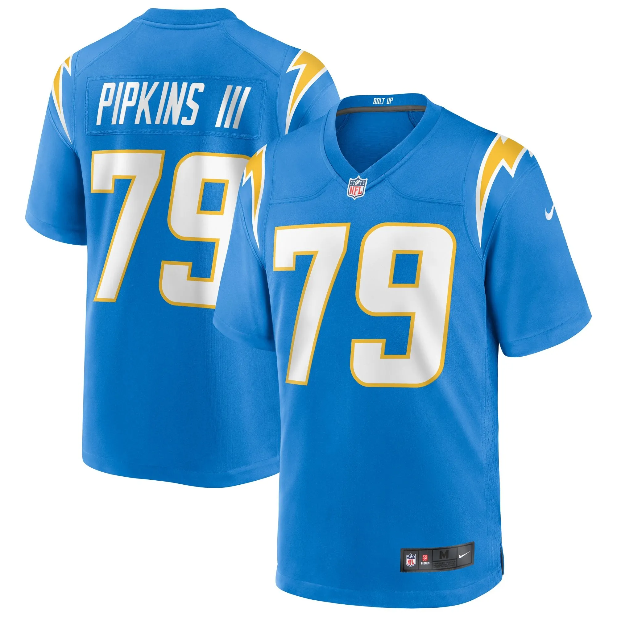 Trey Pipkins III Los Angeles Chargers  Game Jersey - Powder Blue