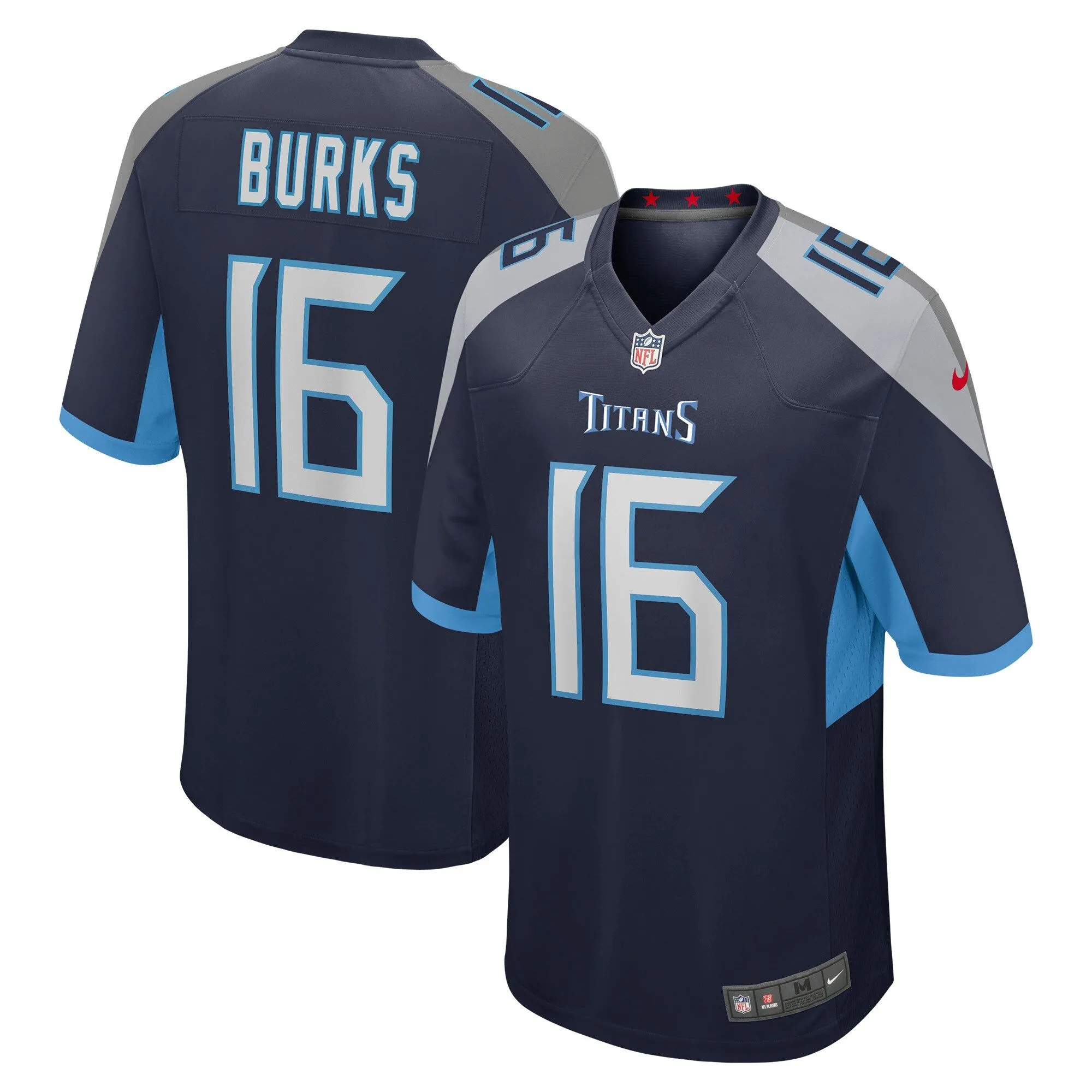 Treylon Burks Tennessee Titans  Player Game Jersey - Navy