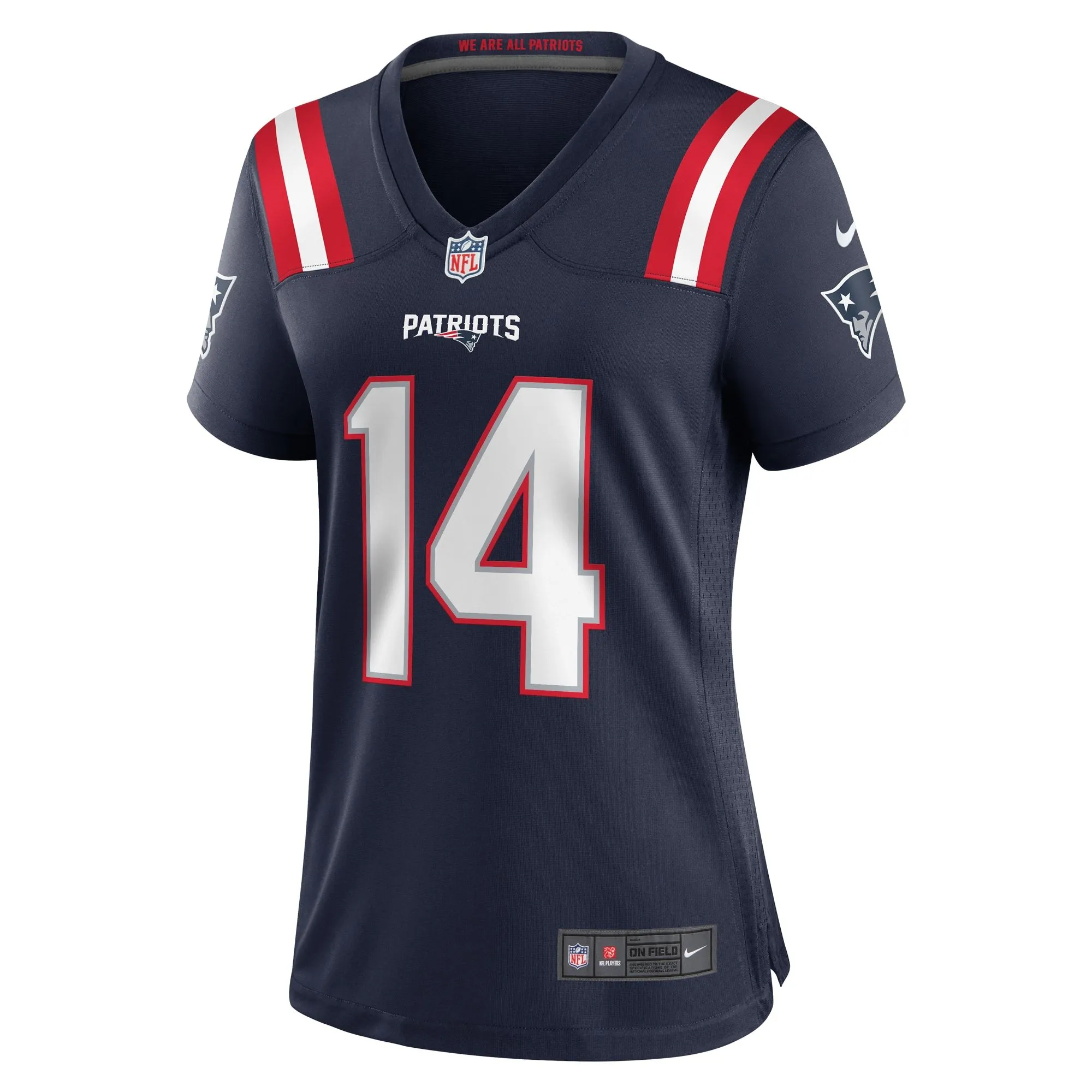 Tristan Vizcaino New England Patriots  Women's Home Game Player Jersey - Navy