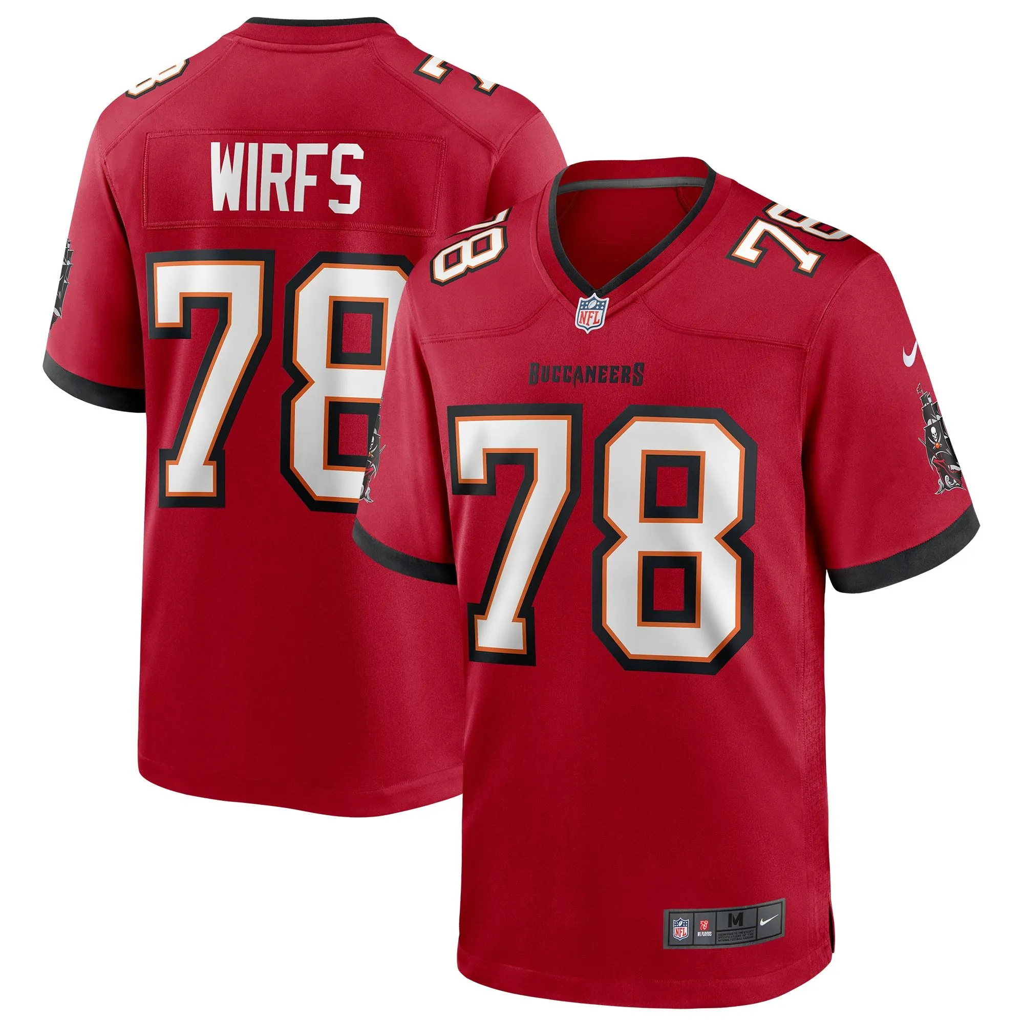 Tristan Wirfs Tampa Bay Buccaneers  Player Game Jersey - Red