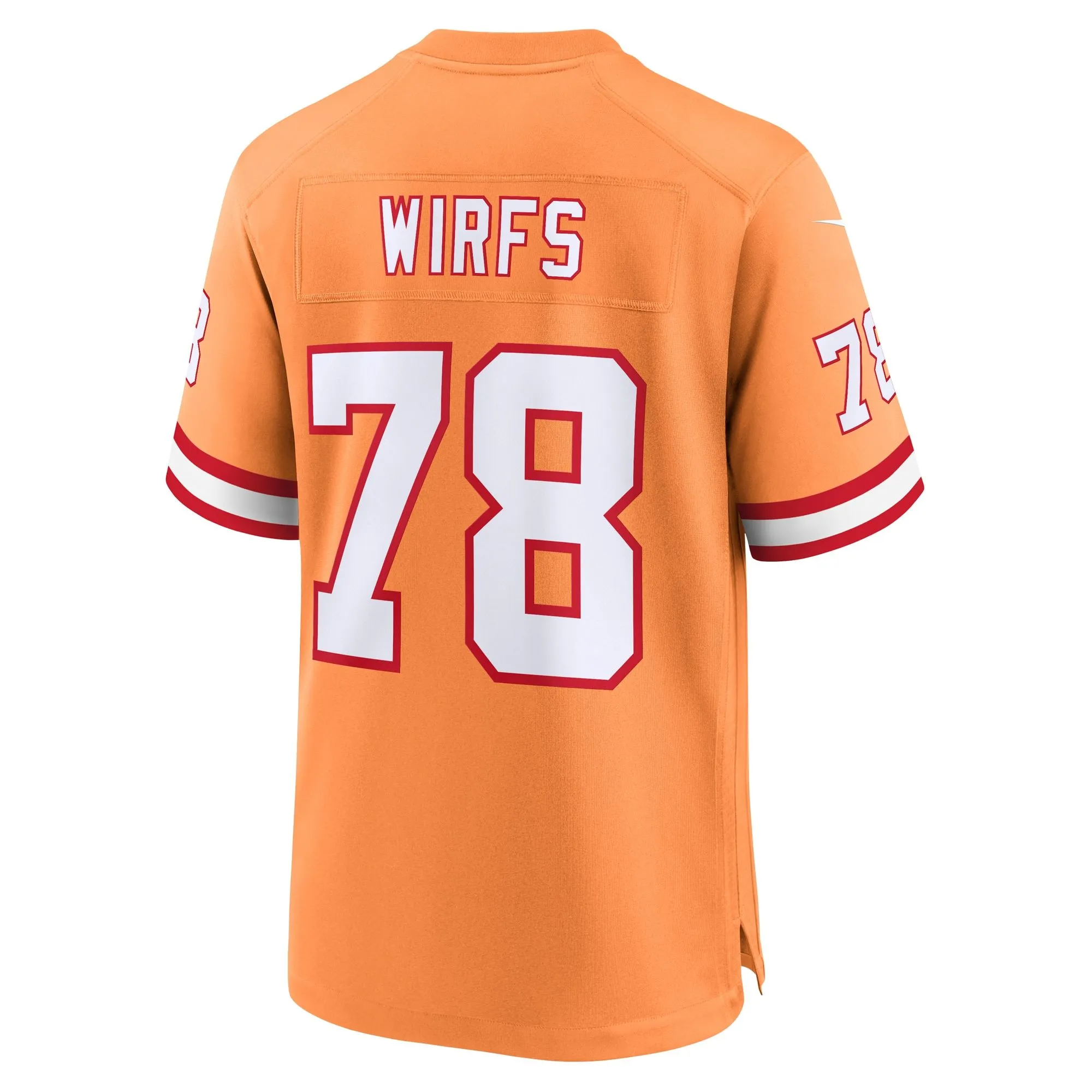 Tristan Wirfs Tampa Bay Buccaneers  Throwback Game Jersey - Orange