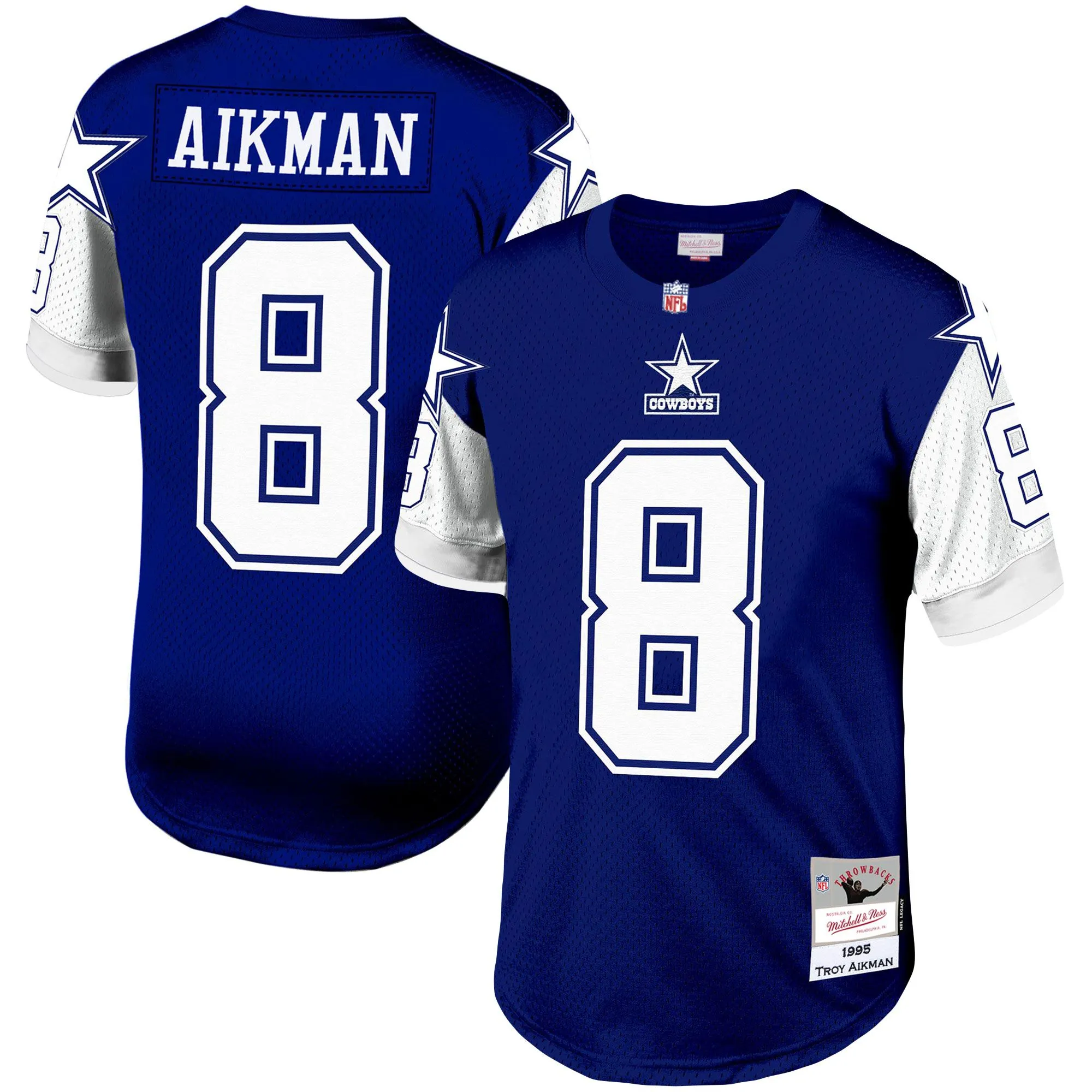 Troy Aikman Dallas Cowboys Mitchell & Ness Legacy Replica Jersey - Navy