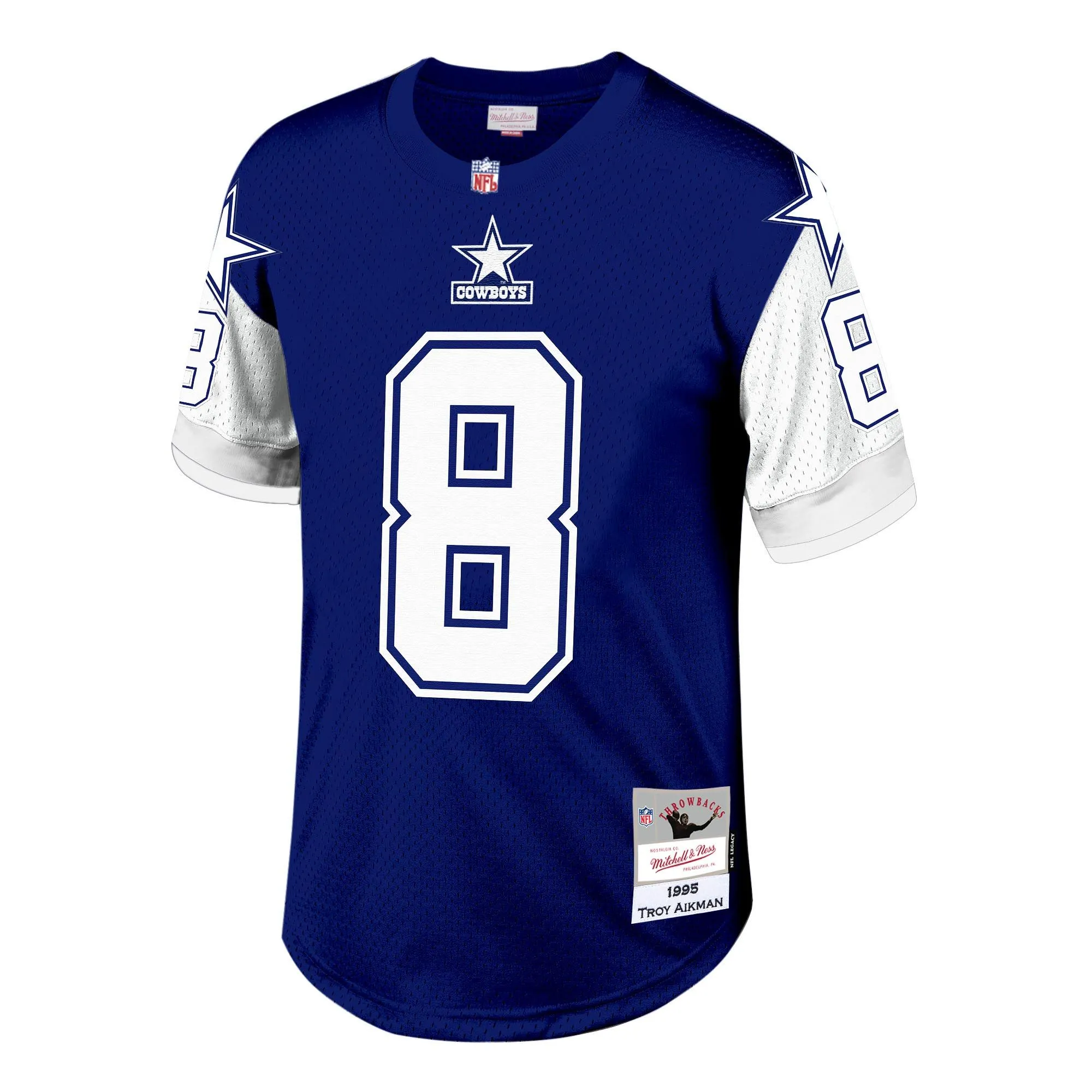 Troy Aikman Dallas Cowboys Mitchell & Ness Legacy Replica Jersey - Navy