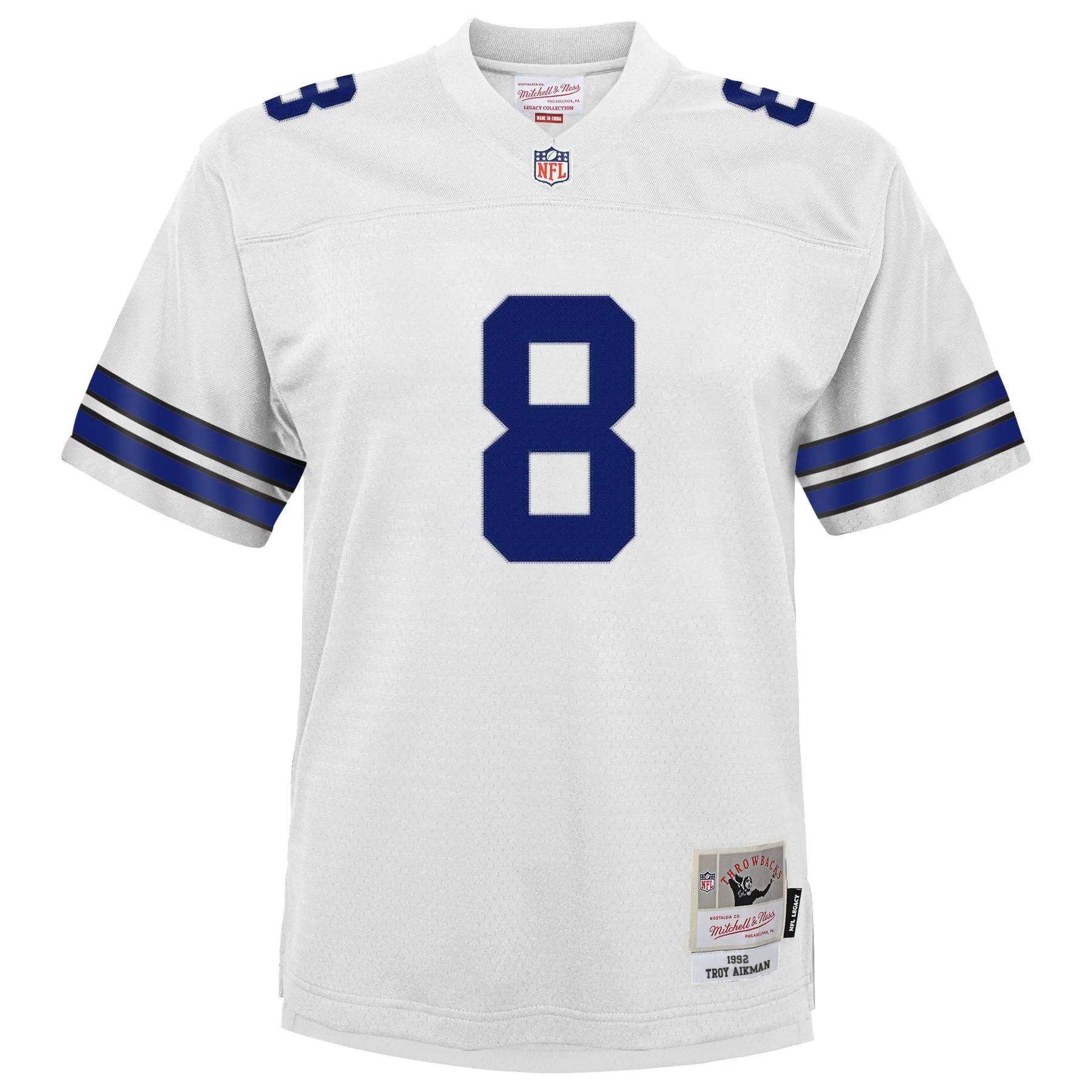 Troy Aikman Dallas Cowboys Mitchell & Ness Youth Retired Player Legacy Jersey - White