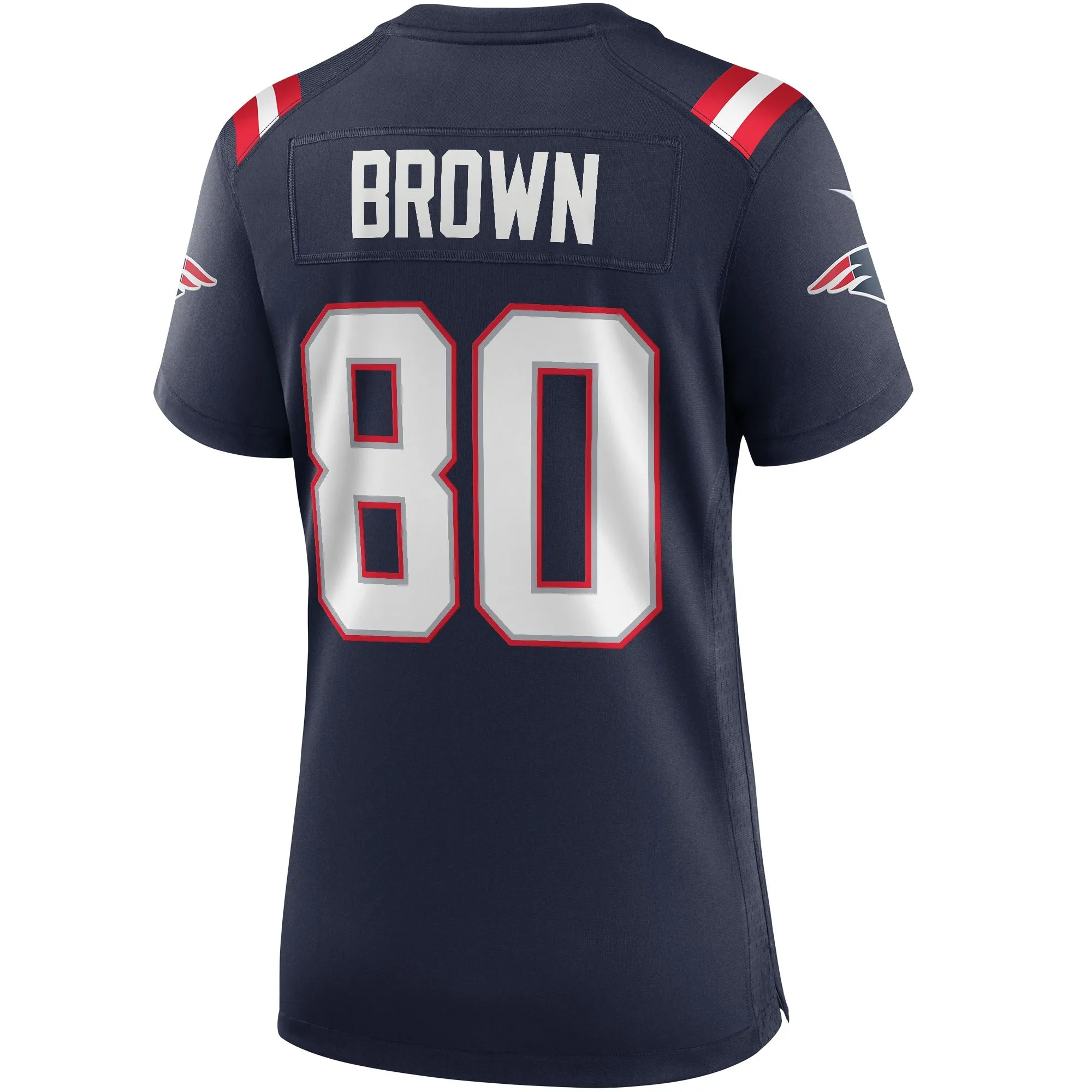 Troy Brown New England Patriots  Women's Game Retired Player Jersey - Navy