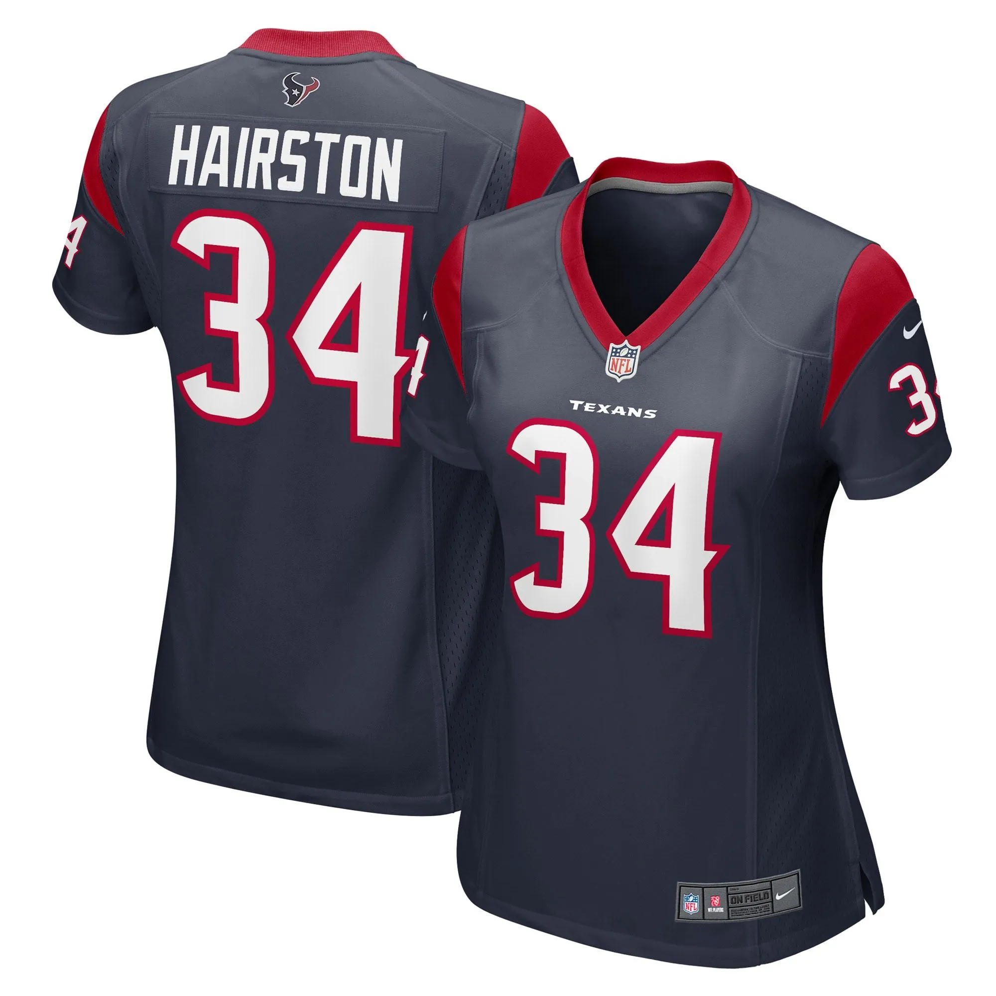 Troy Hairston Houston Texans  Women's Game Player Jersey - Navy