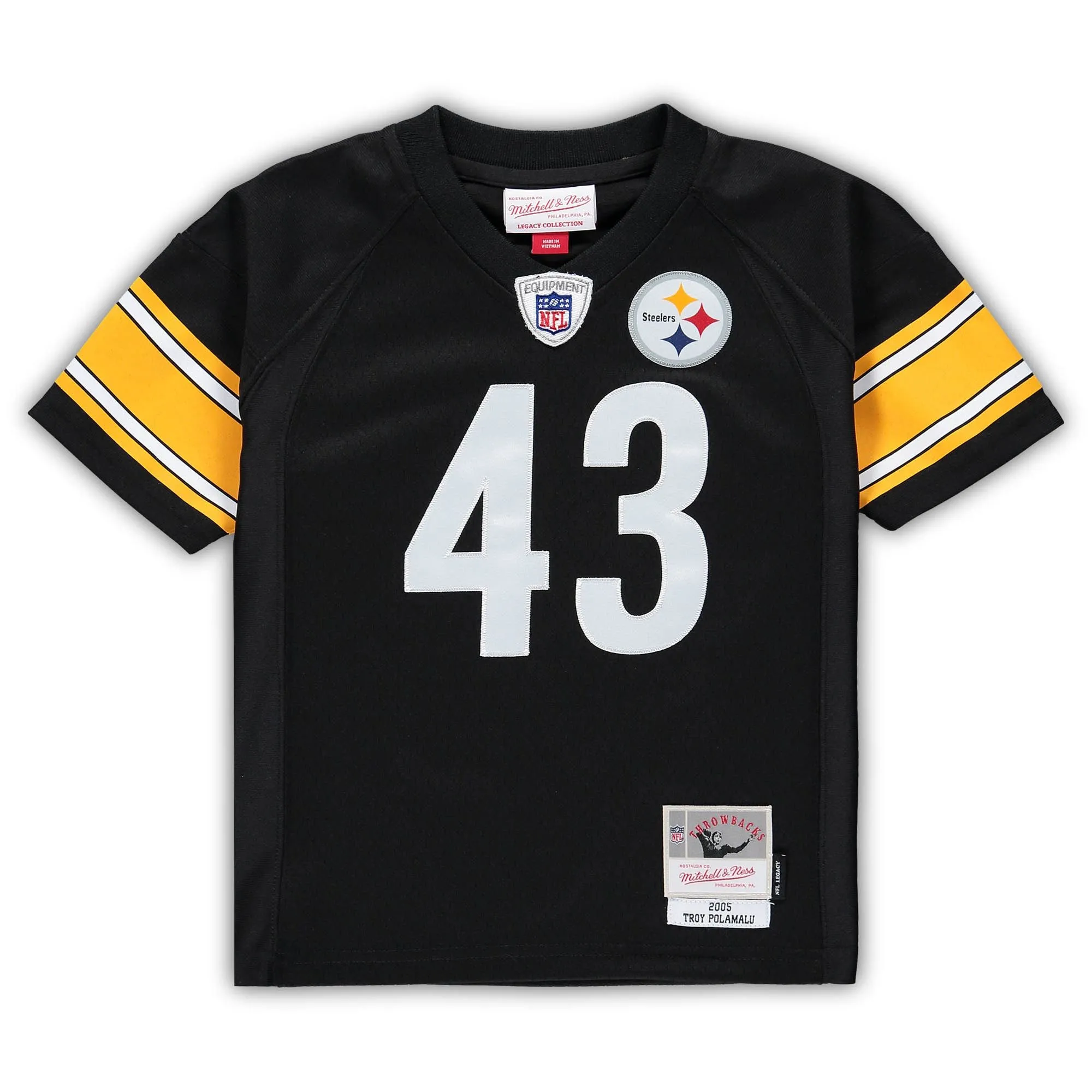 Troy Polamalu Pittsburgh Steelers Mitchell & Ness Infant 2005 Retired Legacy Jersey - Black