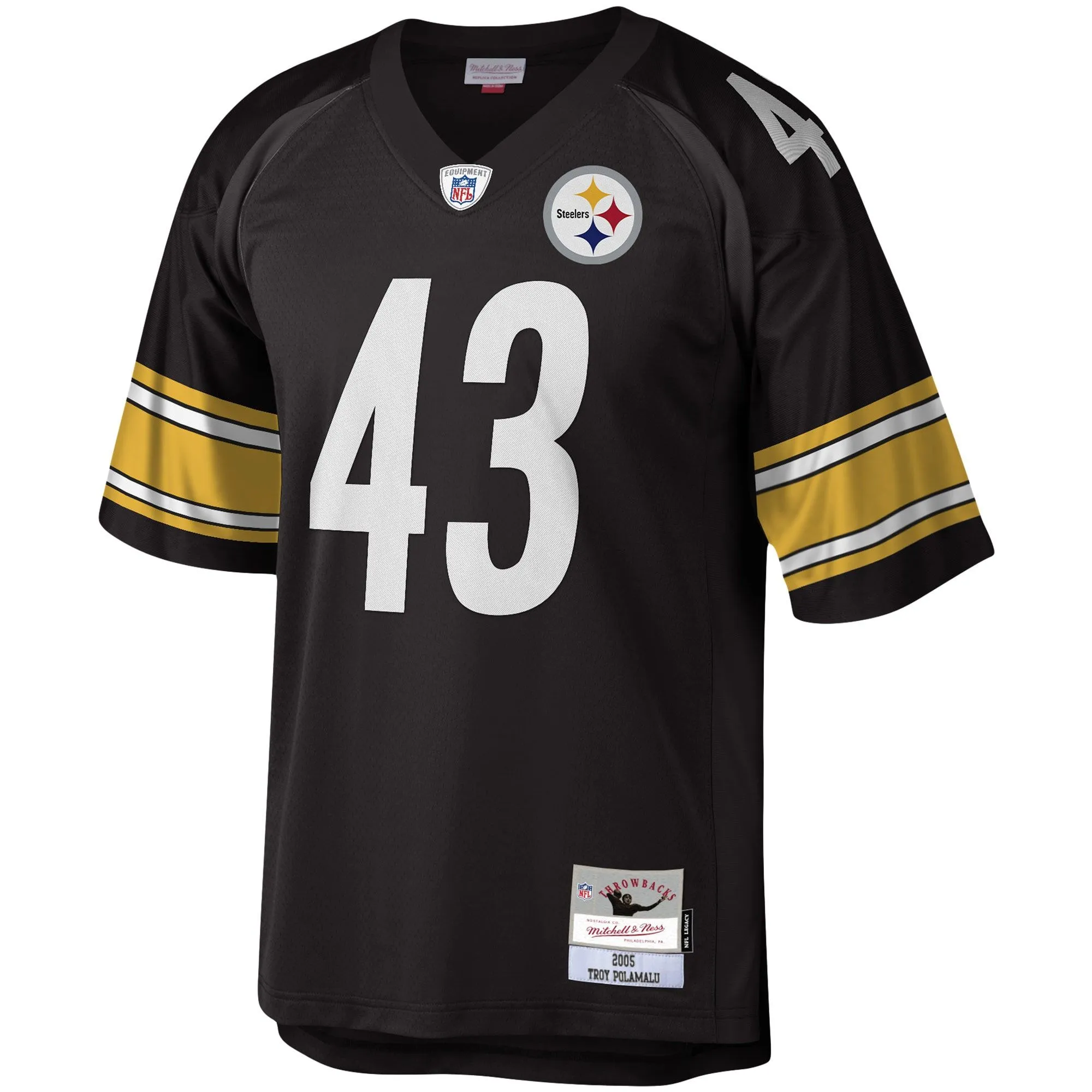 Troy Polamalu Pittsburgh Steelers Mitchell & Ness Legacy Replica Jersey - Black