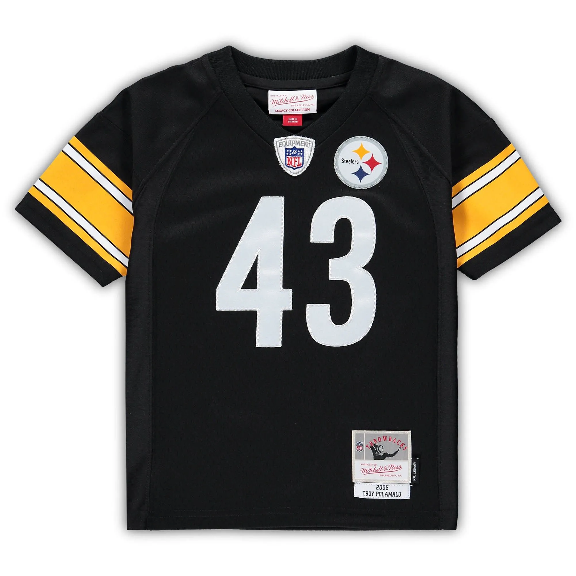 Troy Polamalu Pittsburgh Steelers Mitchell & Ness Toddler 2005 Retired Legacy Jersey - Black